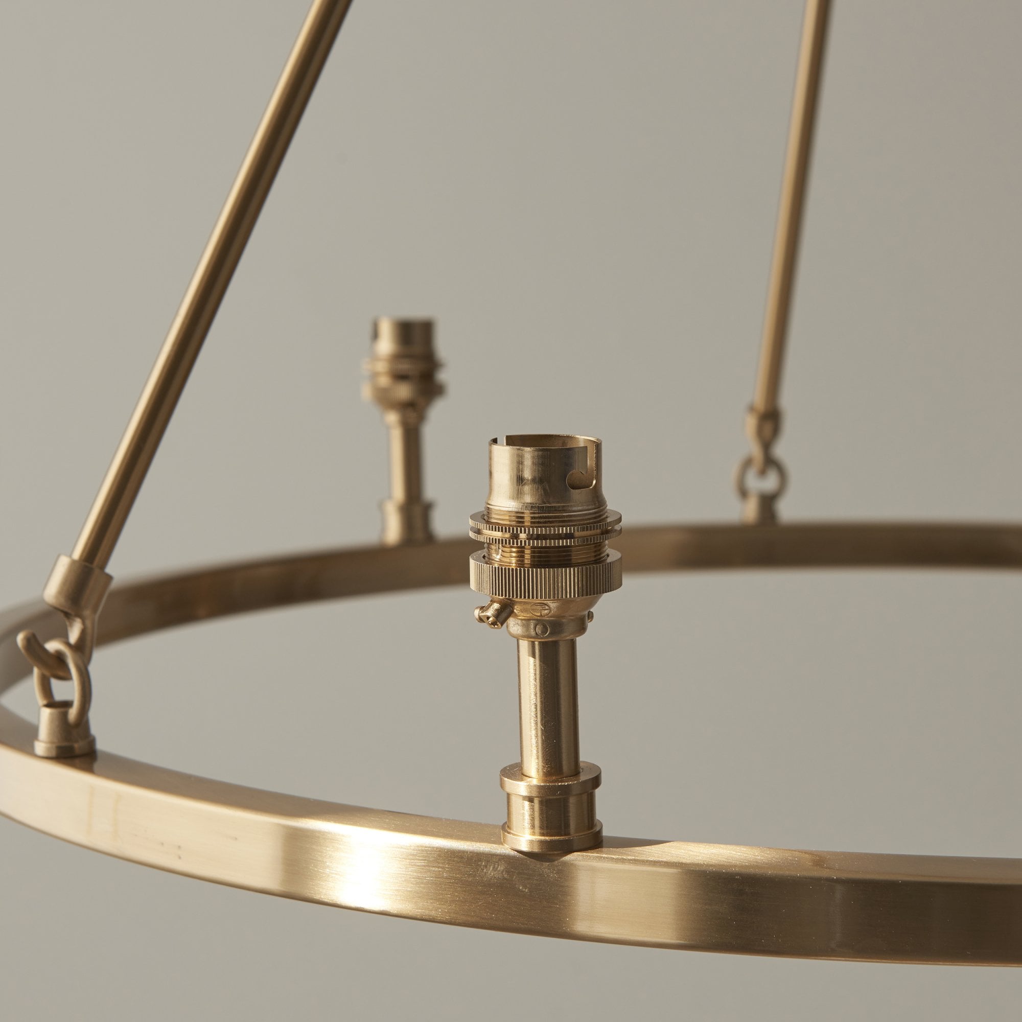 Endon Chester 6 Light Pendant - Brushed Aged Brass Plate