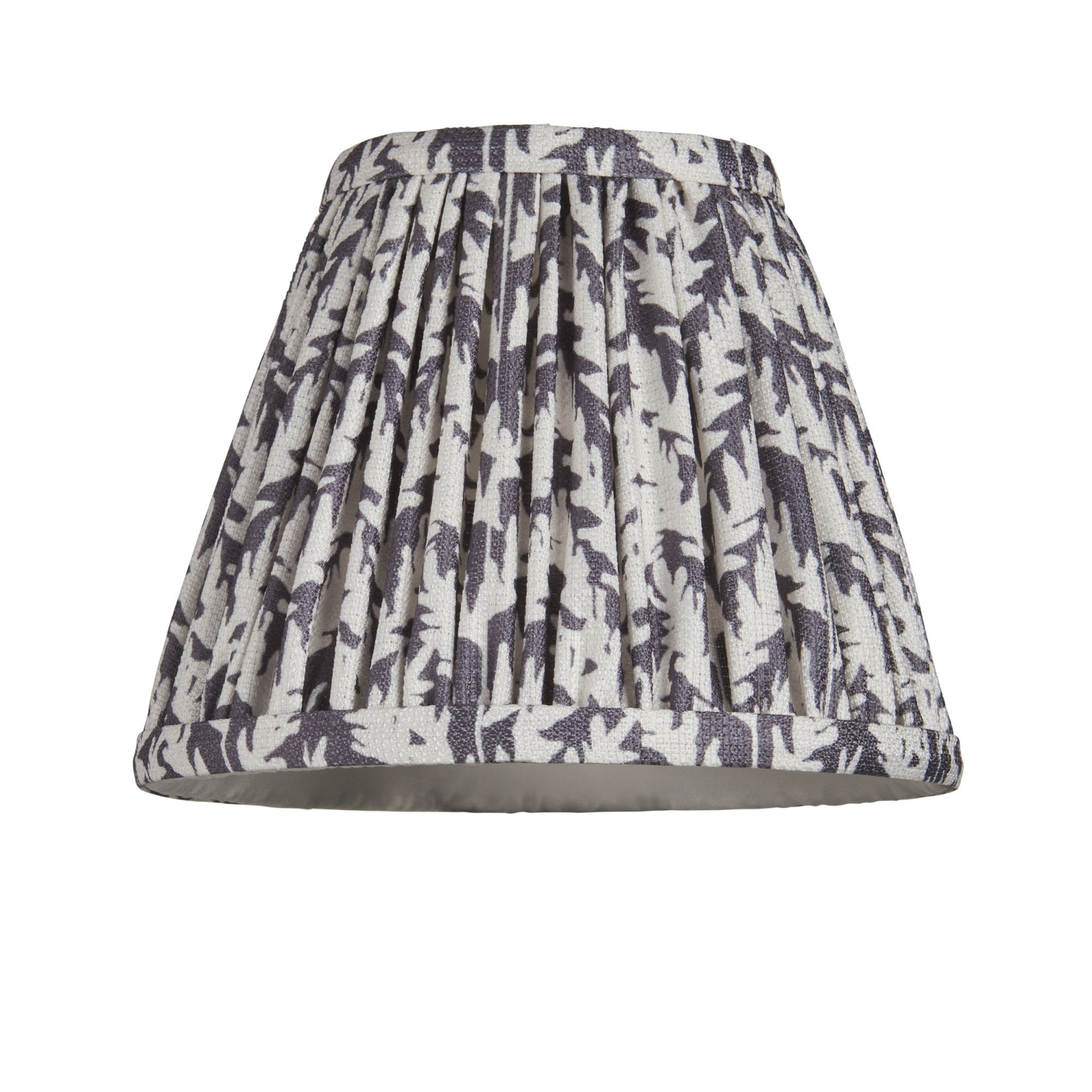 Endon Leaf Single Light Shade 16cm - Pearl Grey Fabric
