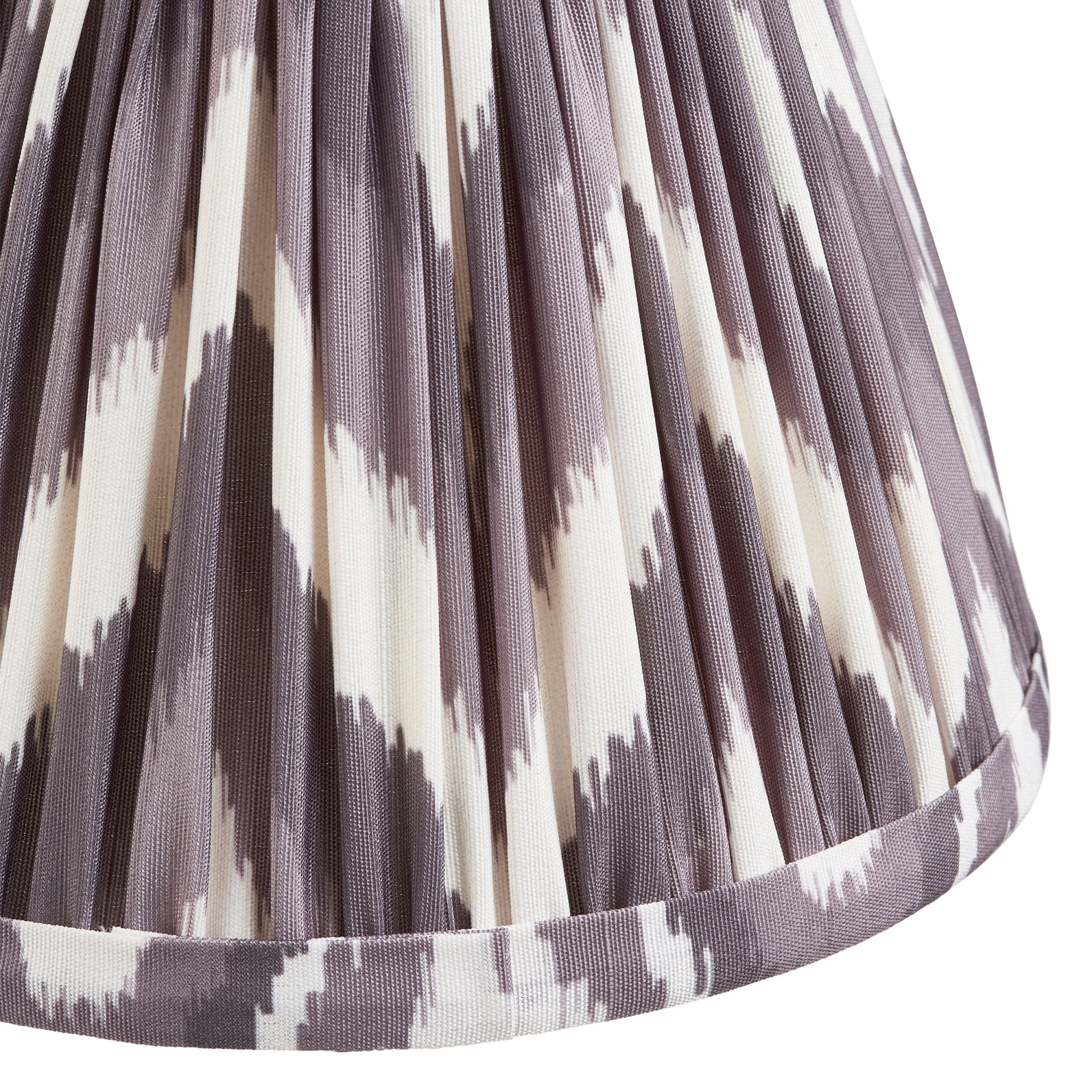 Endon Zigzag Single Light Shade 16cm - Pearl Grey Fabric