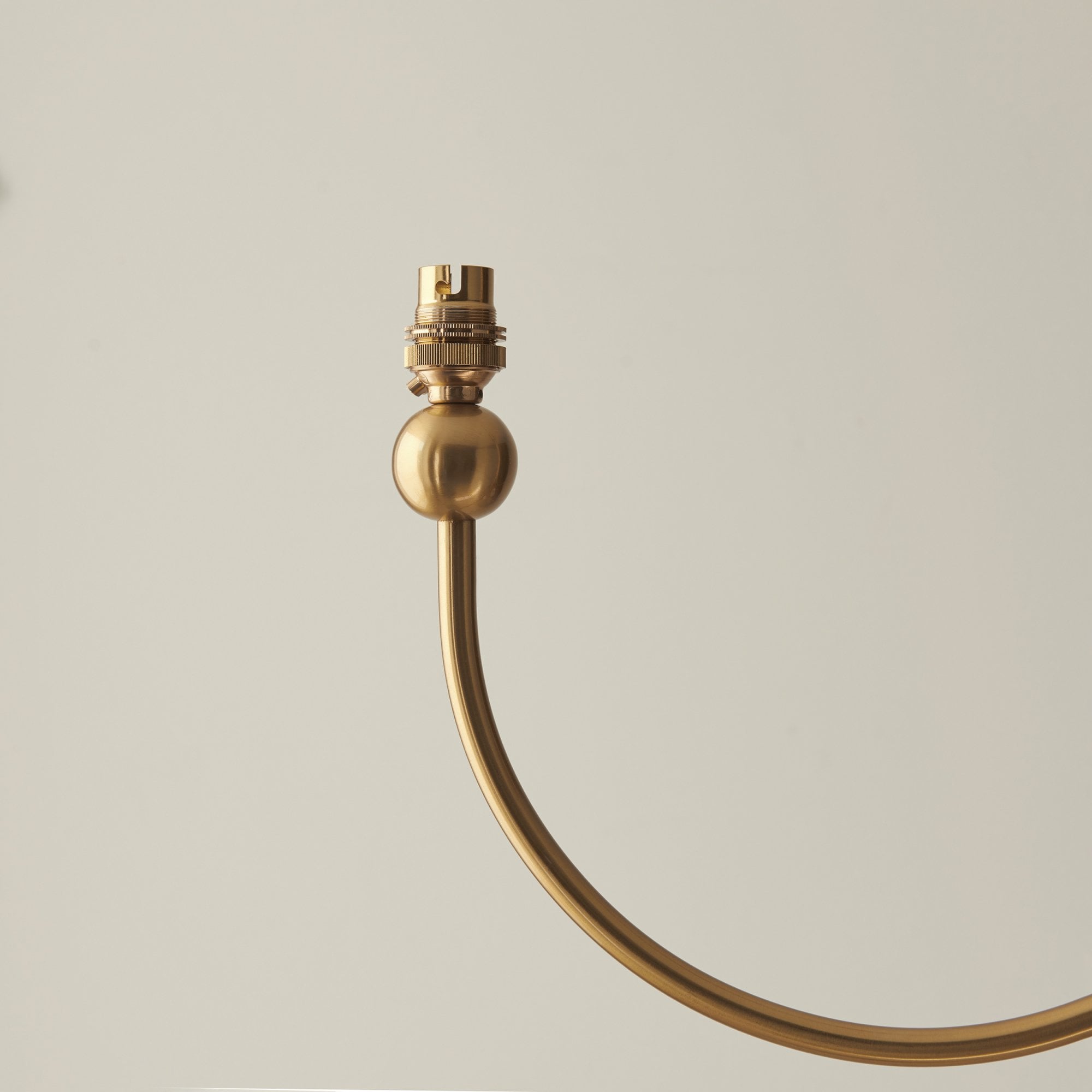 Endon Santiago Curved 5 Light Pendant - Brushed Aged Brass Plate