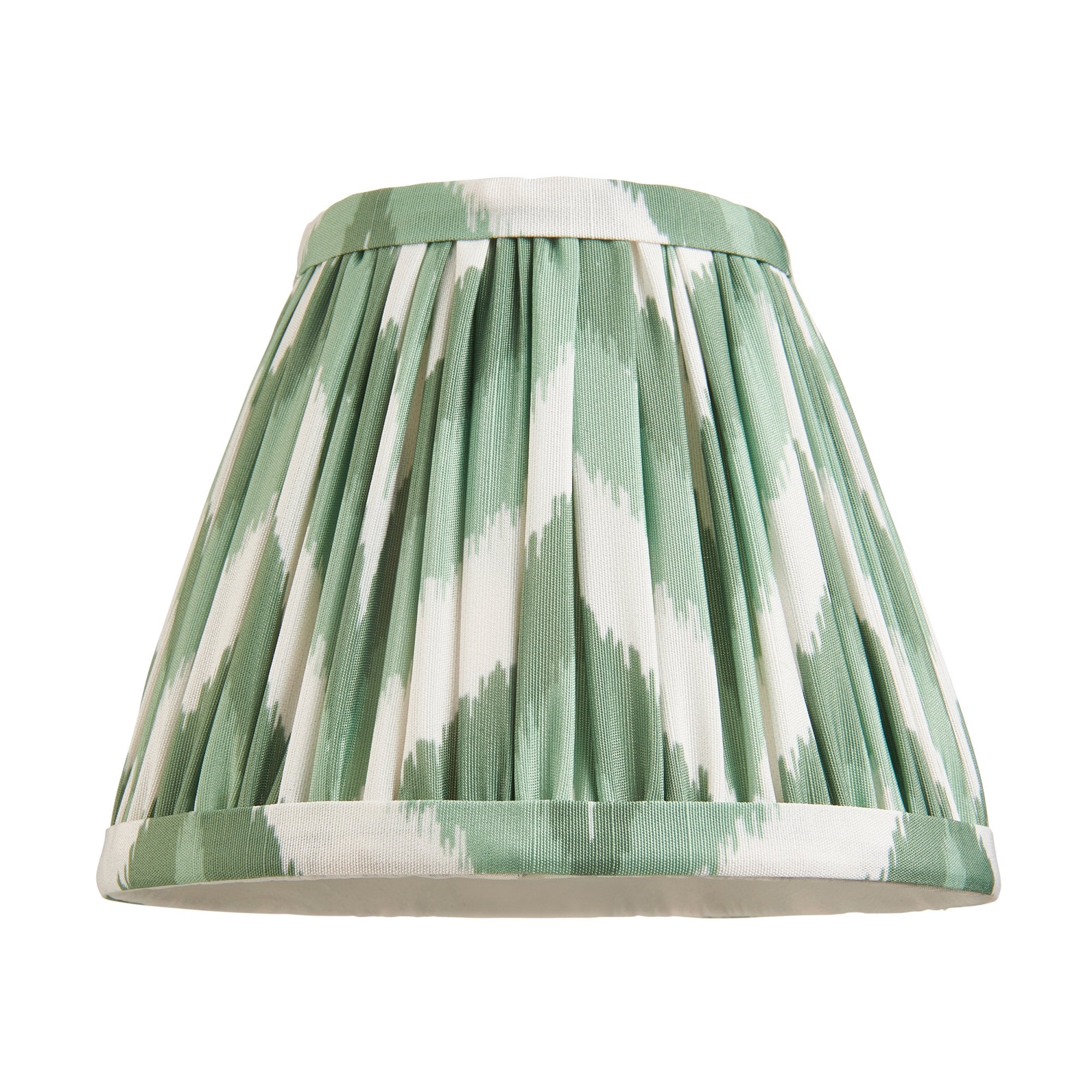 Endon Zigzag Single Light Shade 16cm - Cotswold Green Fabric