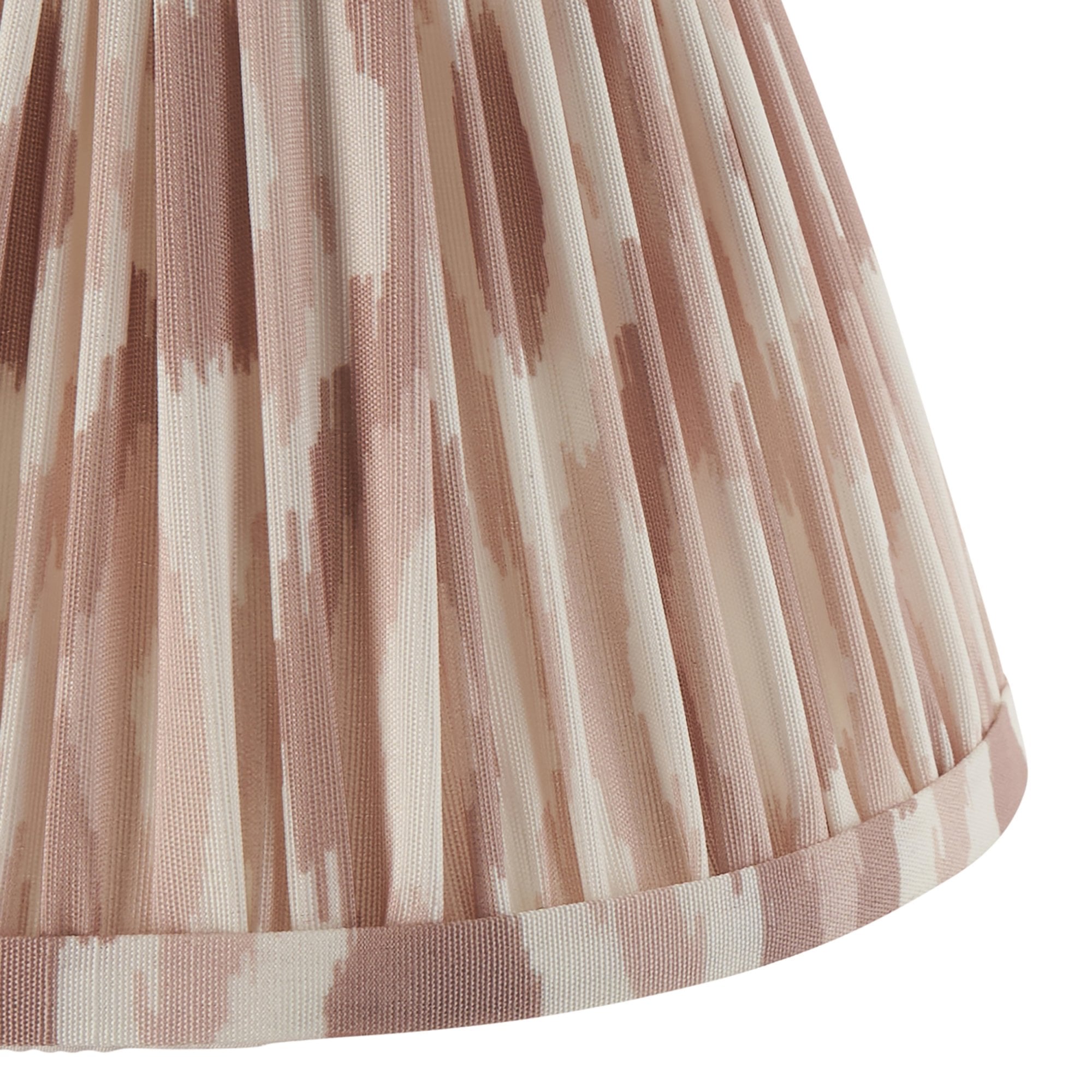 Endon Ikat Single Light Shade 16cm - Neutral Print Fabric