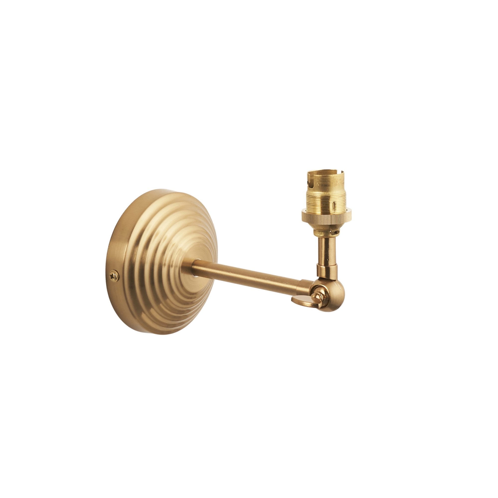 Endon Obelisk Wing Single Light Wall - Brushed Aged Brass Plate