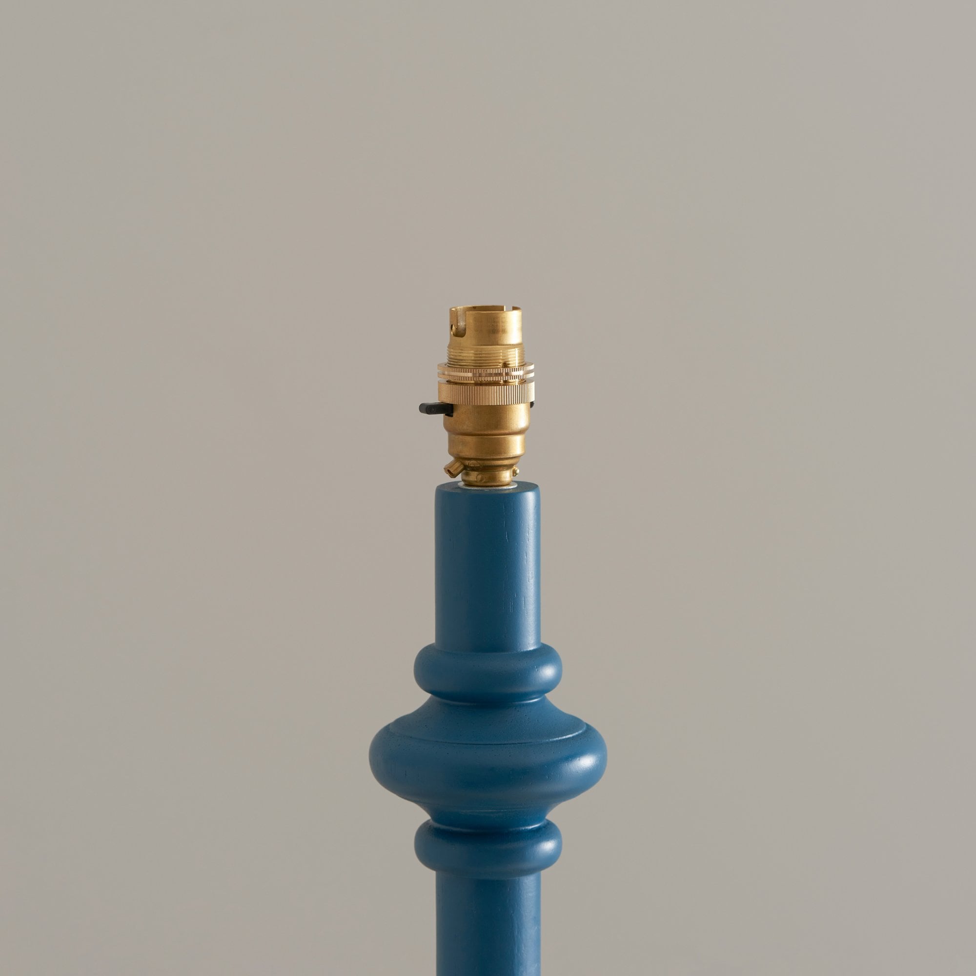 Endon Carnaby Satin Marlin Blue Floor Lamp & Zigzag 40cm Apricot Orange Shade