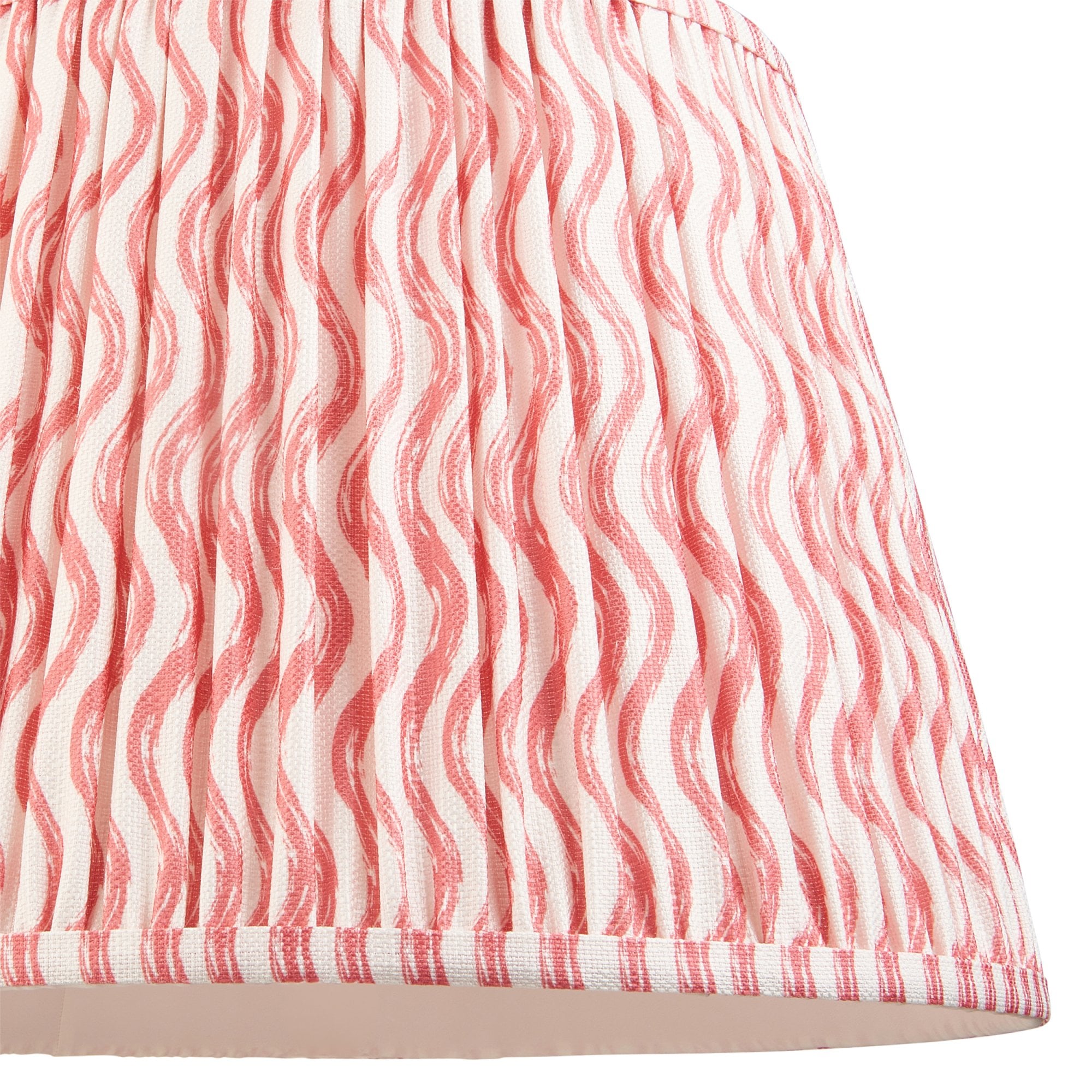 Endon Higgledy Gloss Pink Clay Floor Lamp & Ripple 40cm Coral Pink Shade