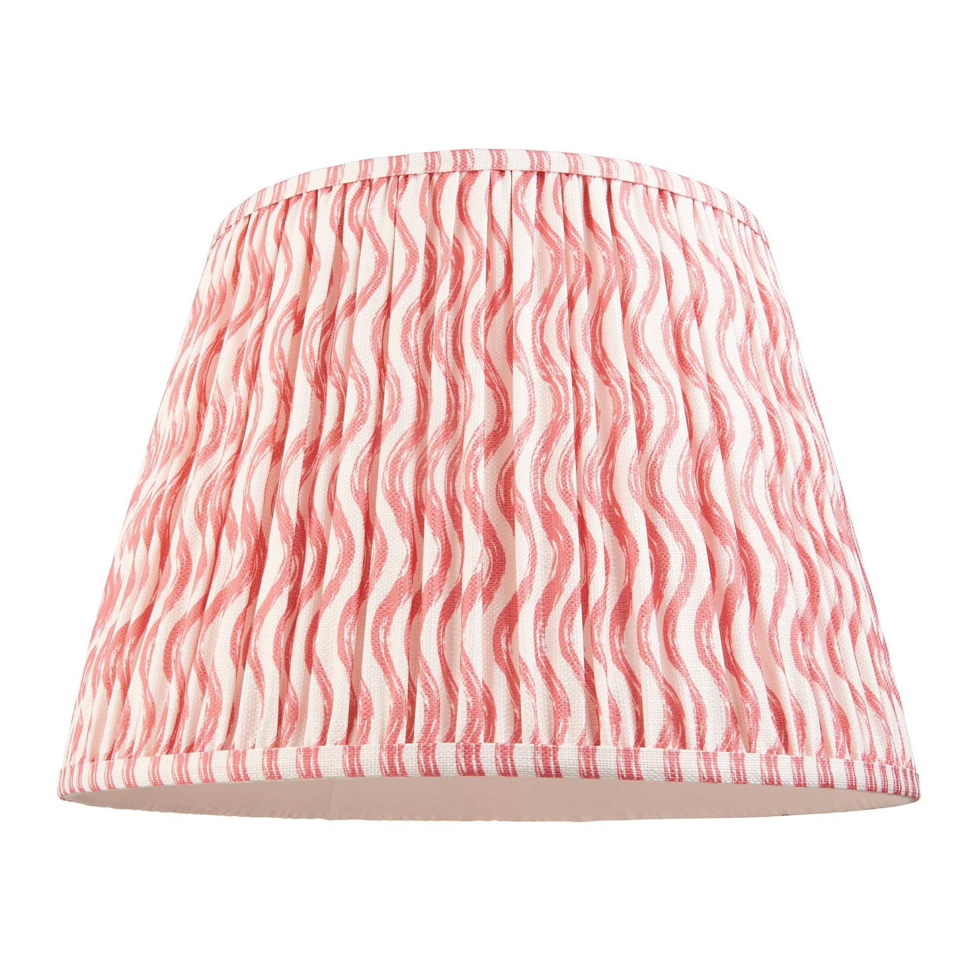 Endon Higgledy Gloss Pink Clay Floor Lamp & Ripple 40cm Coral Pink Shade