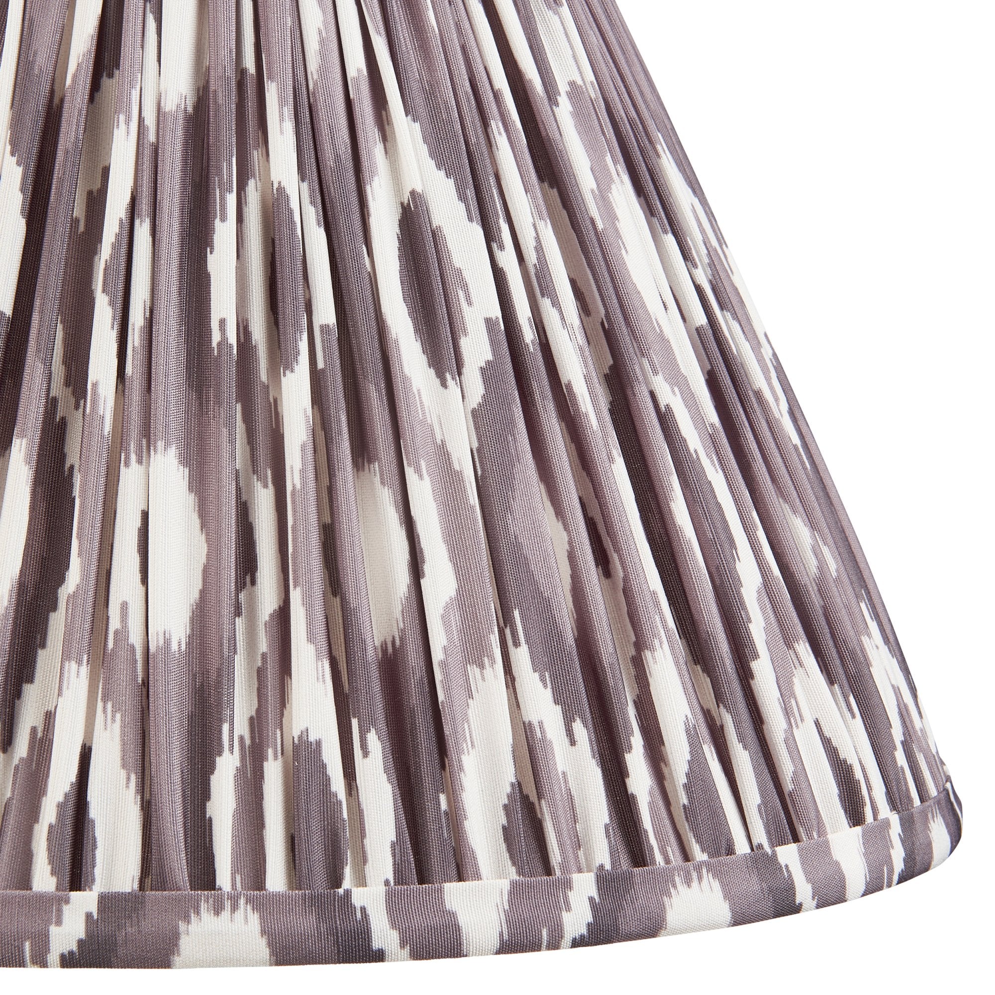Endon Myrtle Gloss Cotswold Green Table Lamp & Ikat 30cm Pearl Grey Shade