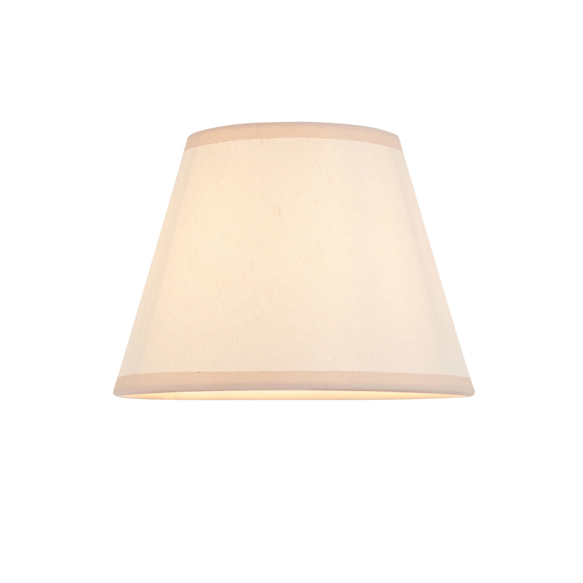Endon Wood T Bar Wall Light & Ivy 20cm Vintage White Shade