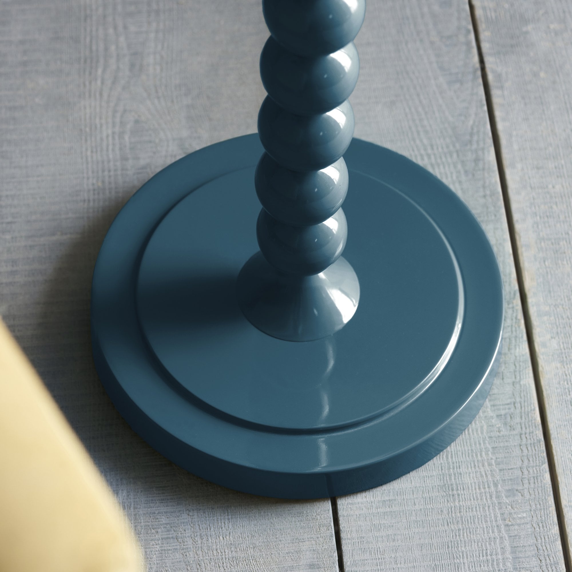 Endon Higgledy Gloss Marlin Blue Floor Lamp & Ripple 35cm Marlin Blue Shade