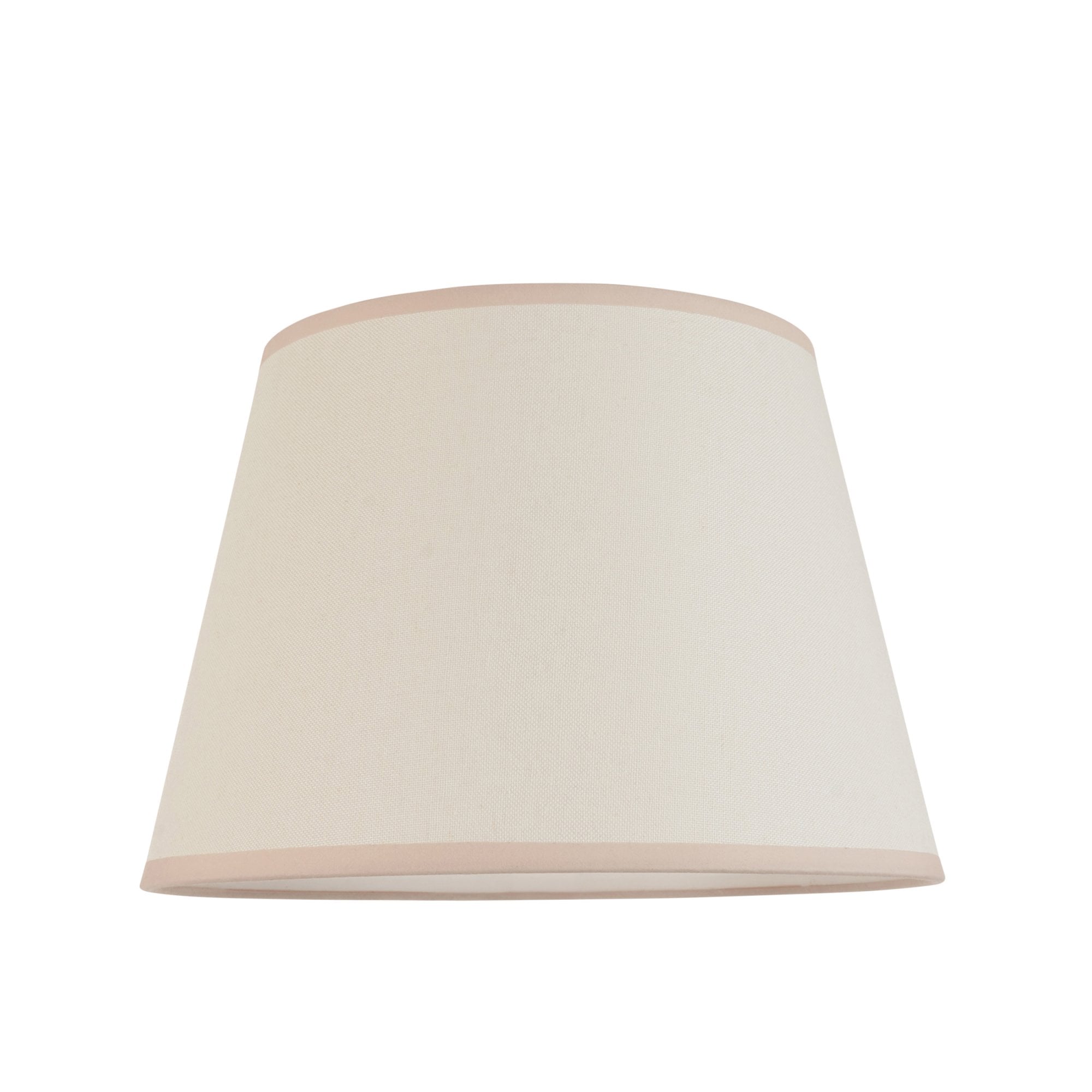 Endon Higgledy Floor Gloss Pink Clay Lamp & Ivy 35cm Vintage White Shade