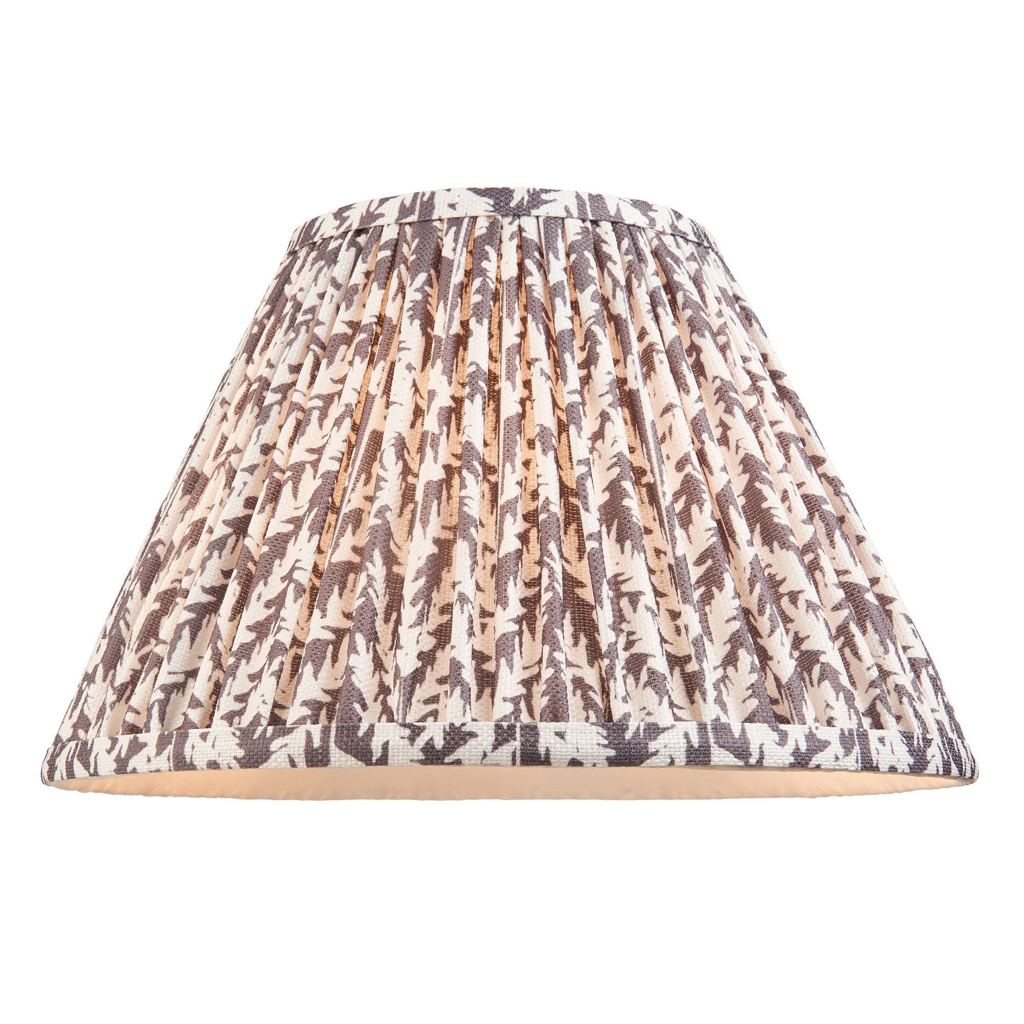 Endon Layered Leaf Ivory Crackle Glaze Ceramic Table Lamp & Leaf 30cm Pearl Grey Shade