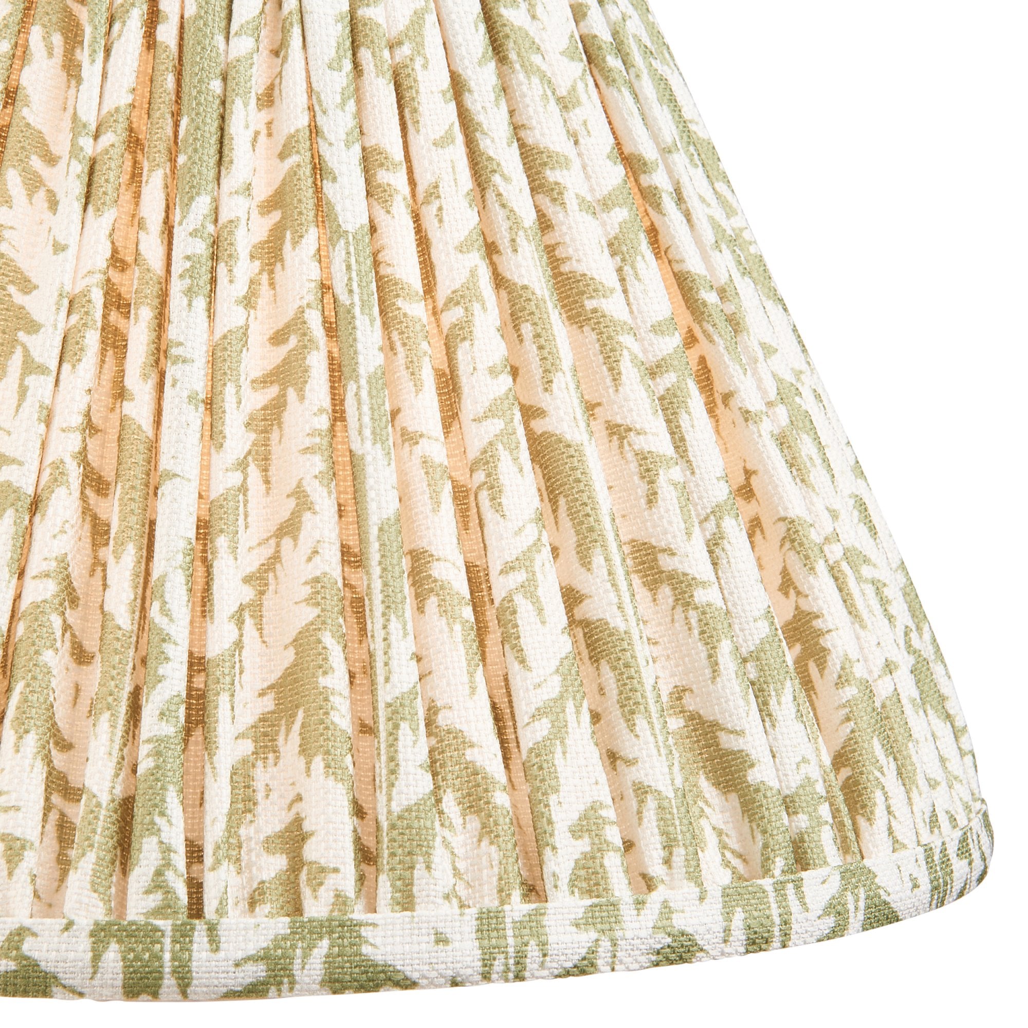 Endon Layered Leaf Ivory Crackle Glaze Ceramic Table Lamp & Leaf 30cm Herb Garden Green Shade