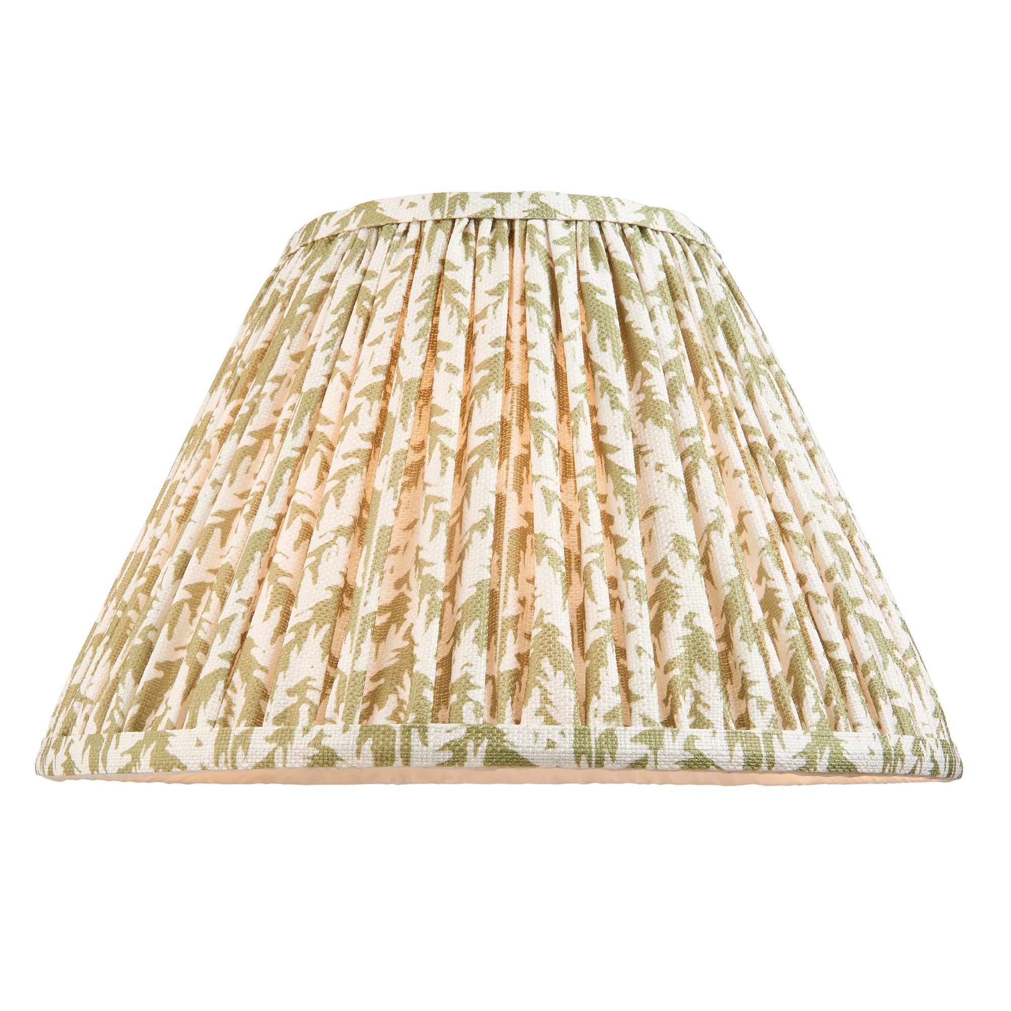 Endon Layered Leaf Ivory Crackle Glaze Ceramic Table Lamp & Leaf 30cm Herb Garden Green Shade