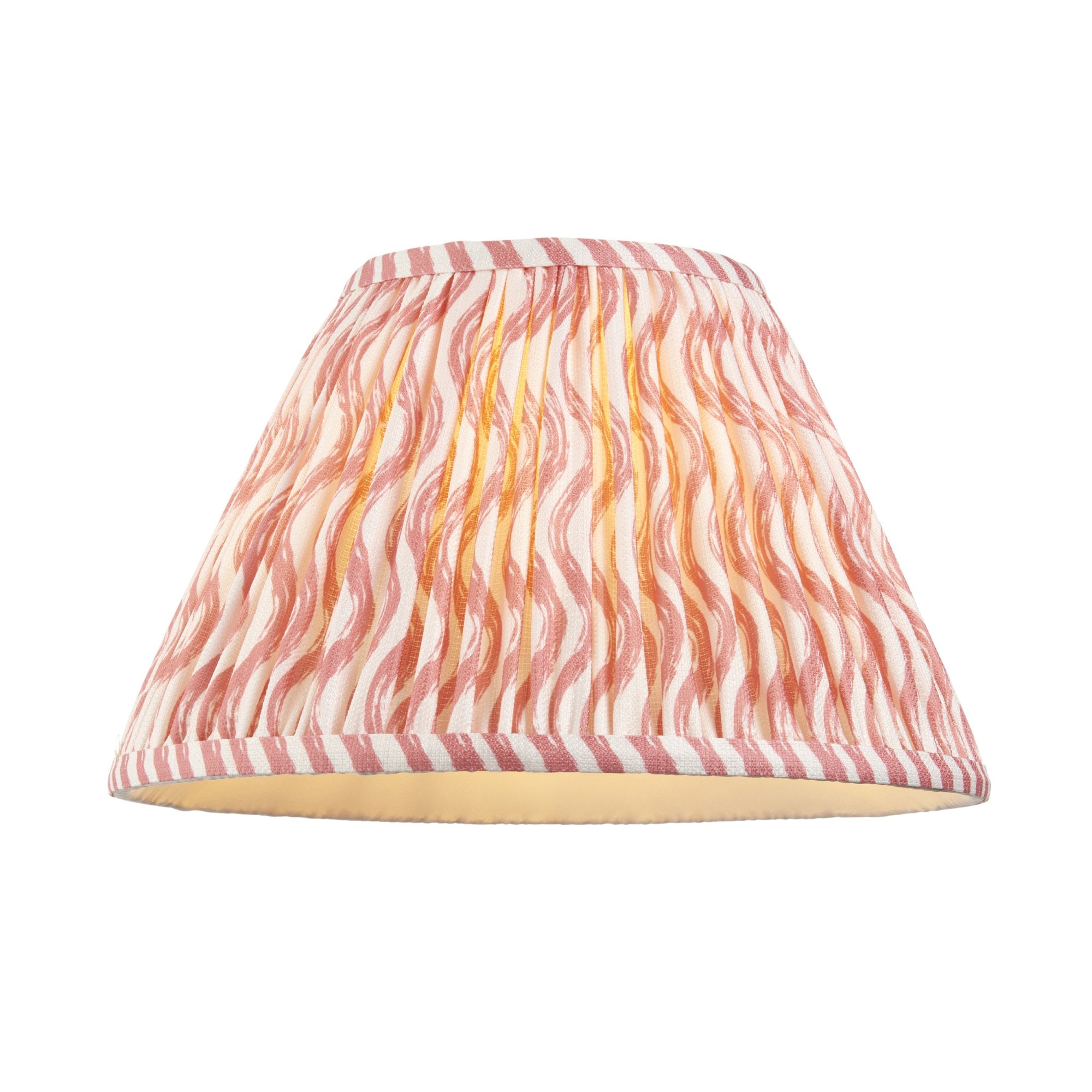 Endon Layered Leaf Ivory Crackle Glaze Ceramic Table Lamp & Ripple 30cm Coral Pink Shade