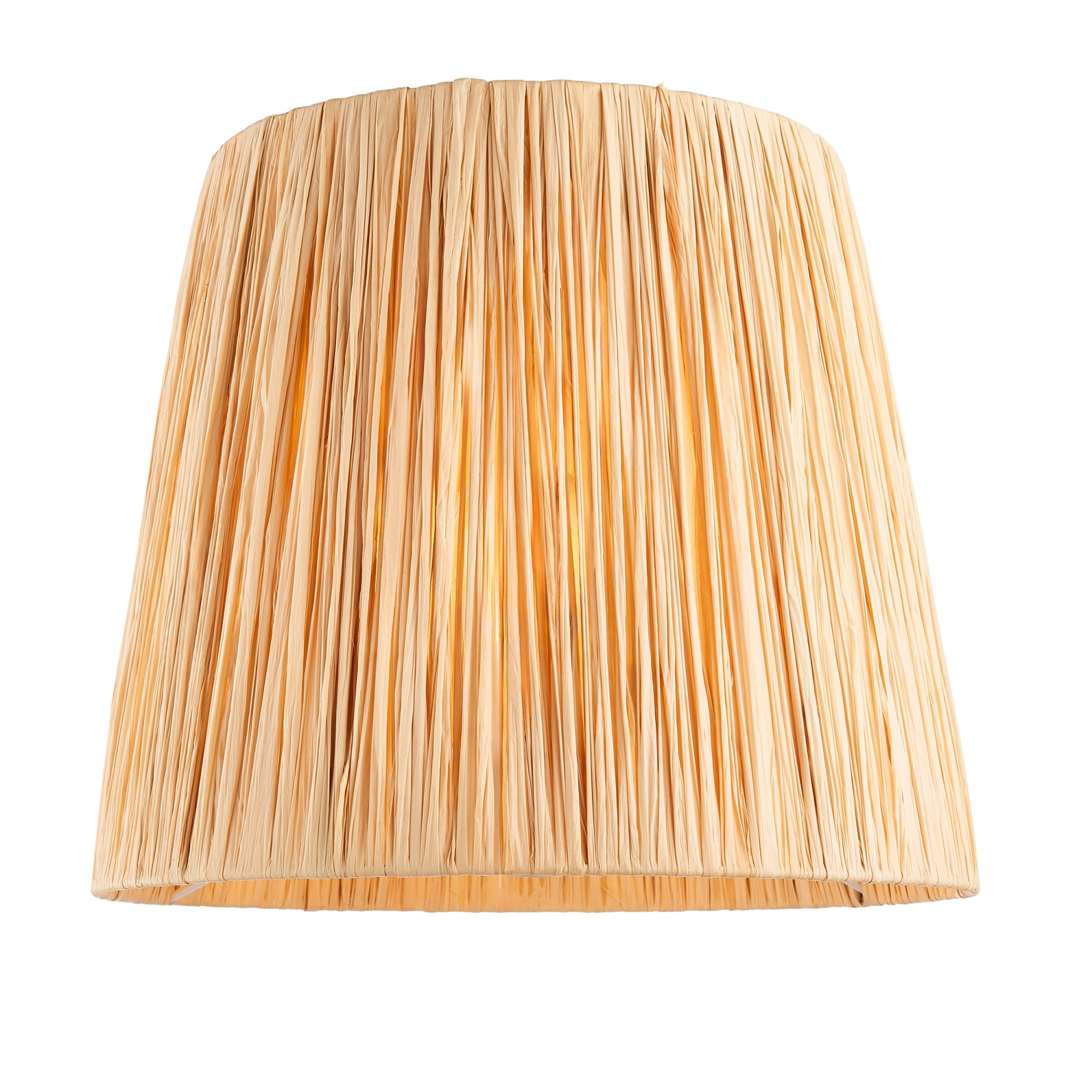 Endon Layered Leaf Table Lamp & Raffia 30cm Natural Raffia Shade