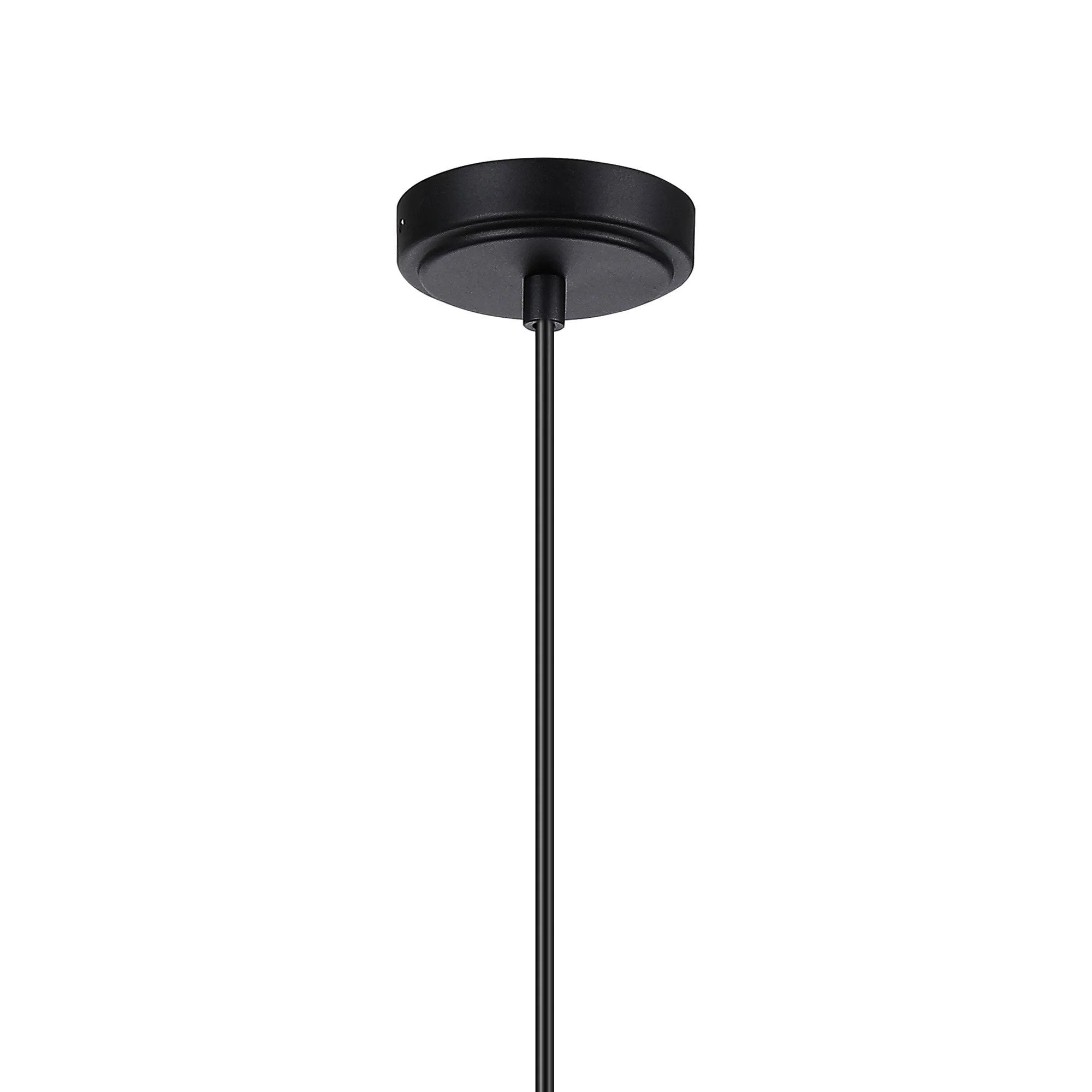 Fabula Portsea 12.5cm Single Pendant IP44 - Satin Black & Clear Glass