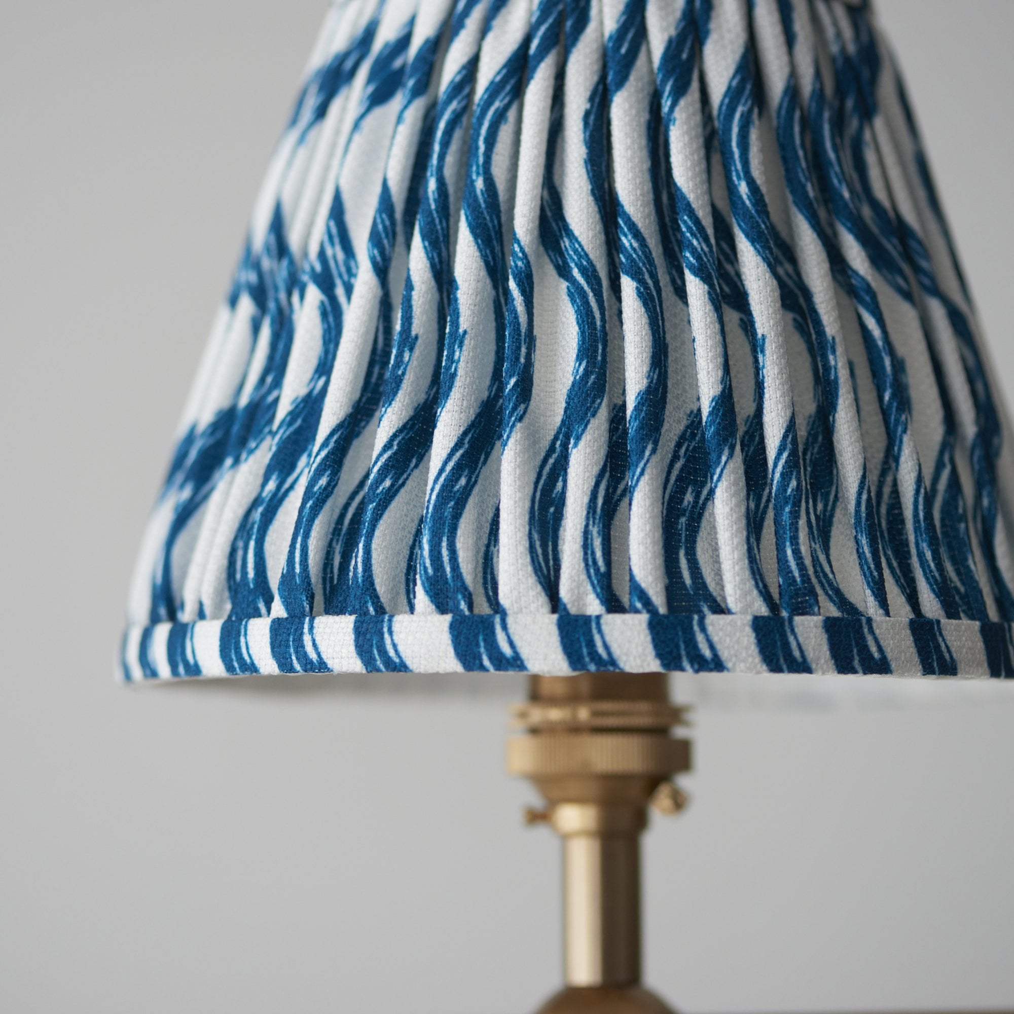 Endon Santiago Pendant & Ripple 16cm Marlin Blue Shade