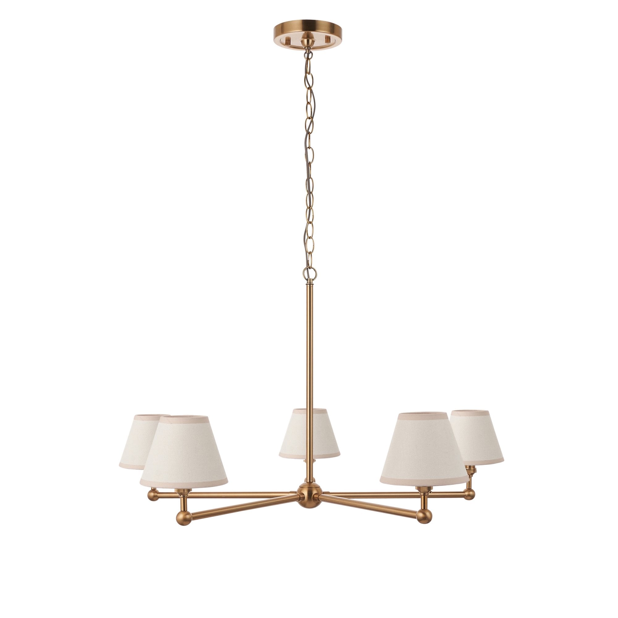 Endon Santiago Pendant & Ivy 16cm Vintage White Shade