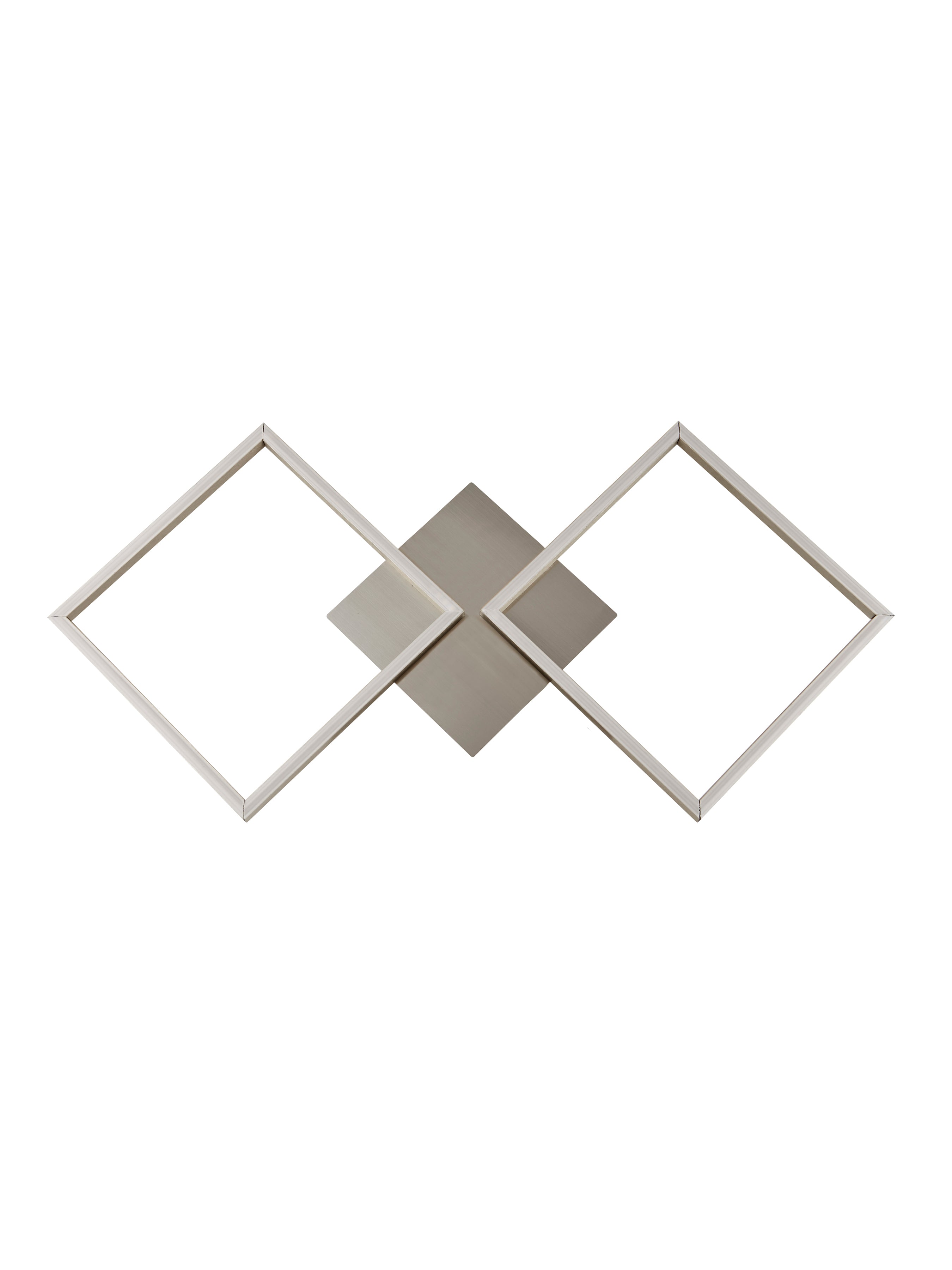 Searchlight Waltham 2 Light LED Wall Light Large - Satin Silver