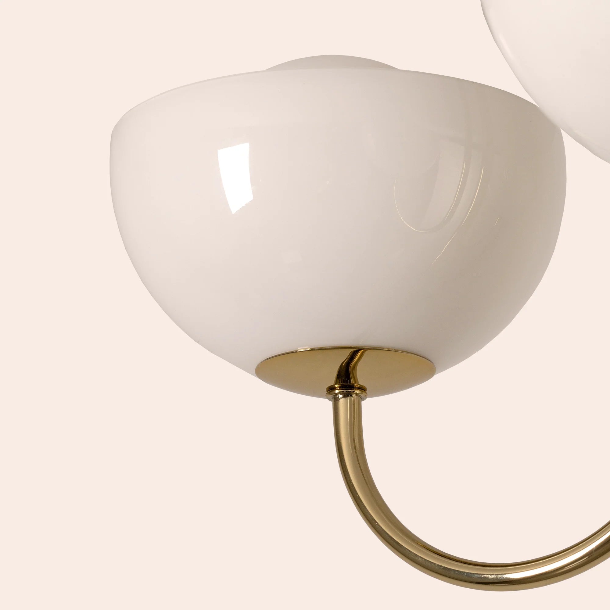 houseof. Dome 3 Light Ceiling Pendant - Brass
