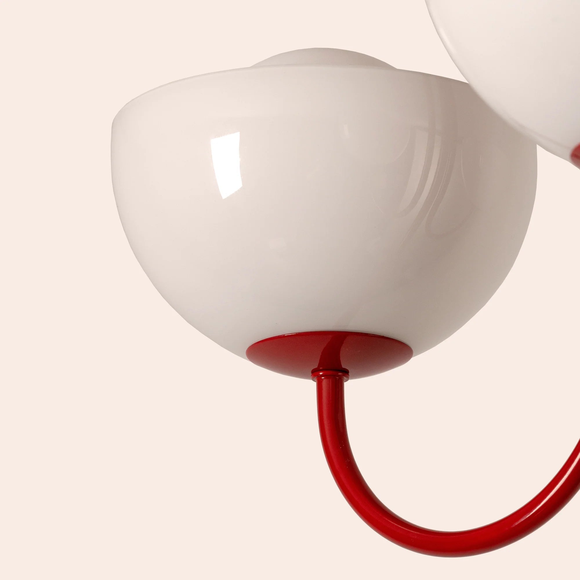 houseof. Dome 3 Light Ceiling Pendant - Jam Red