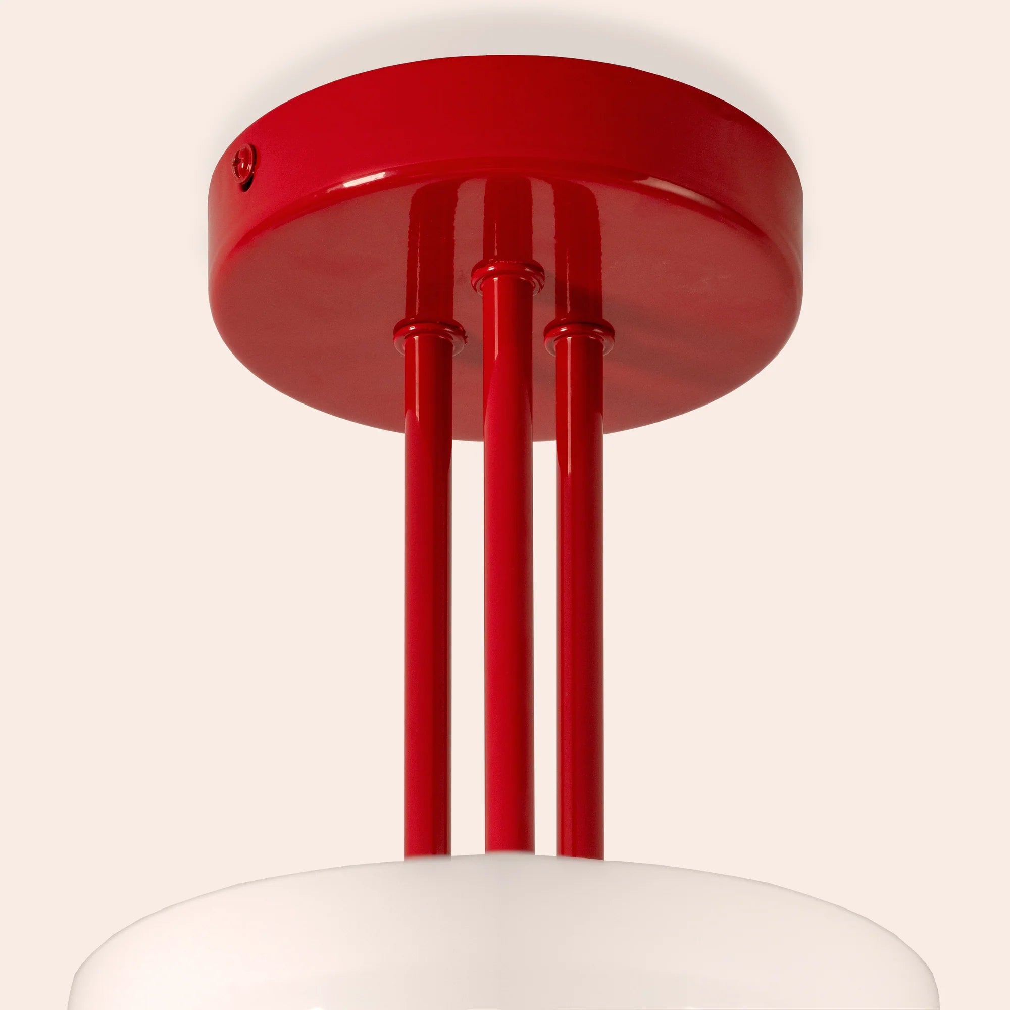 houseof. Dome 3 Light Ceiling Pendant - Jam Red