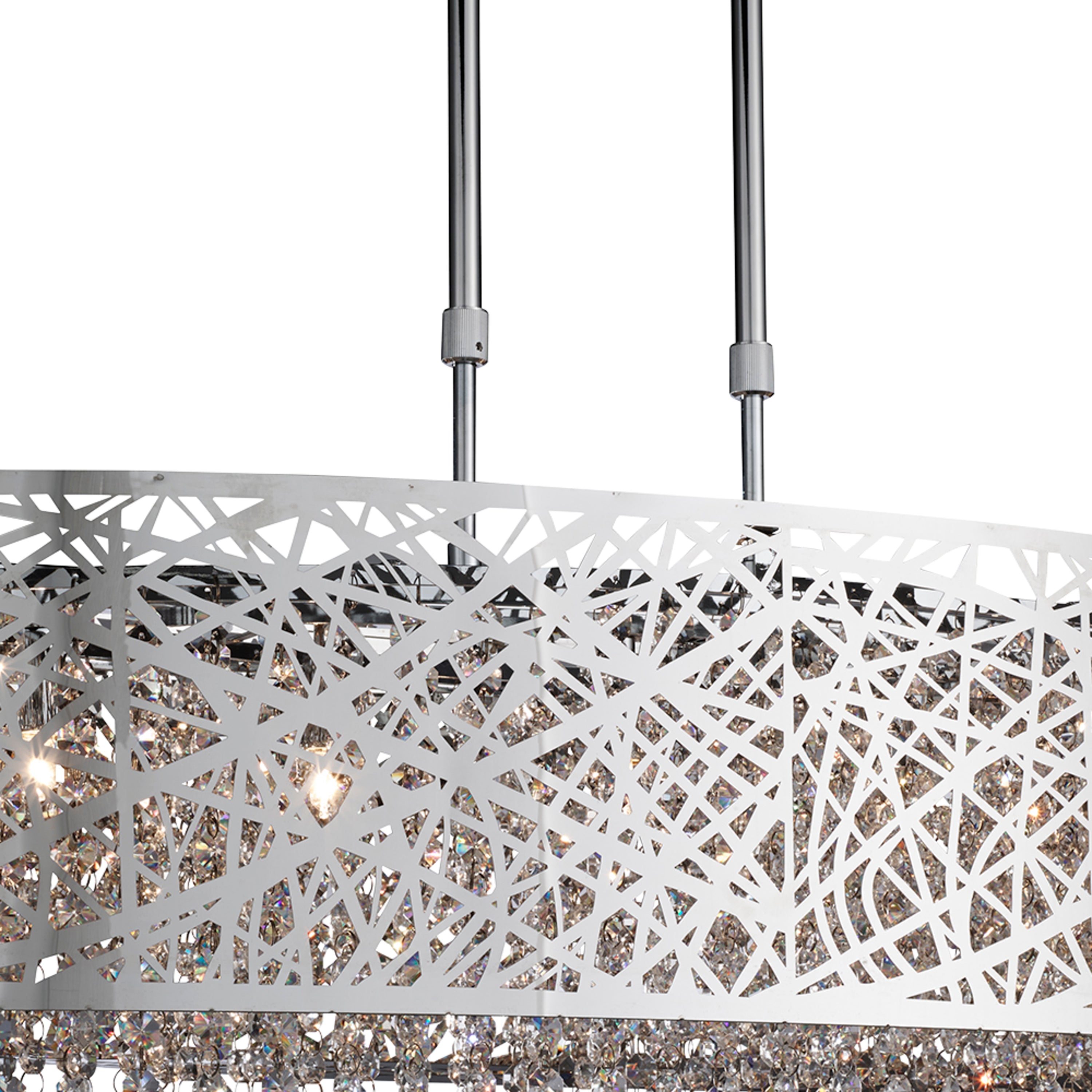 Searchlight Meliden 5 Light Semi-Flush - Chrome