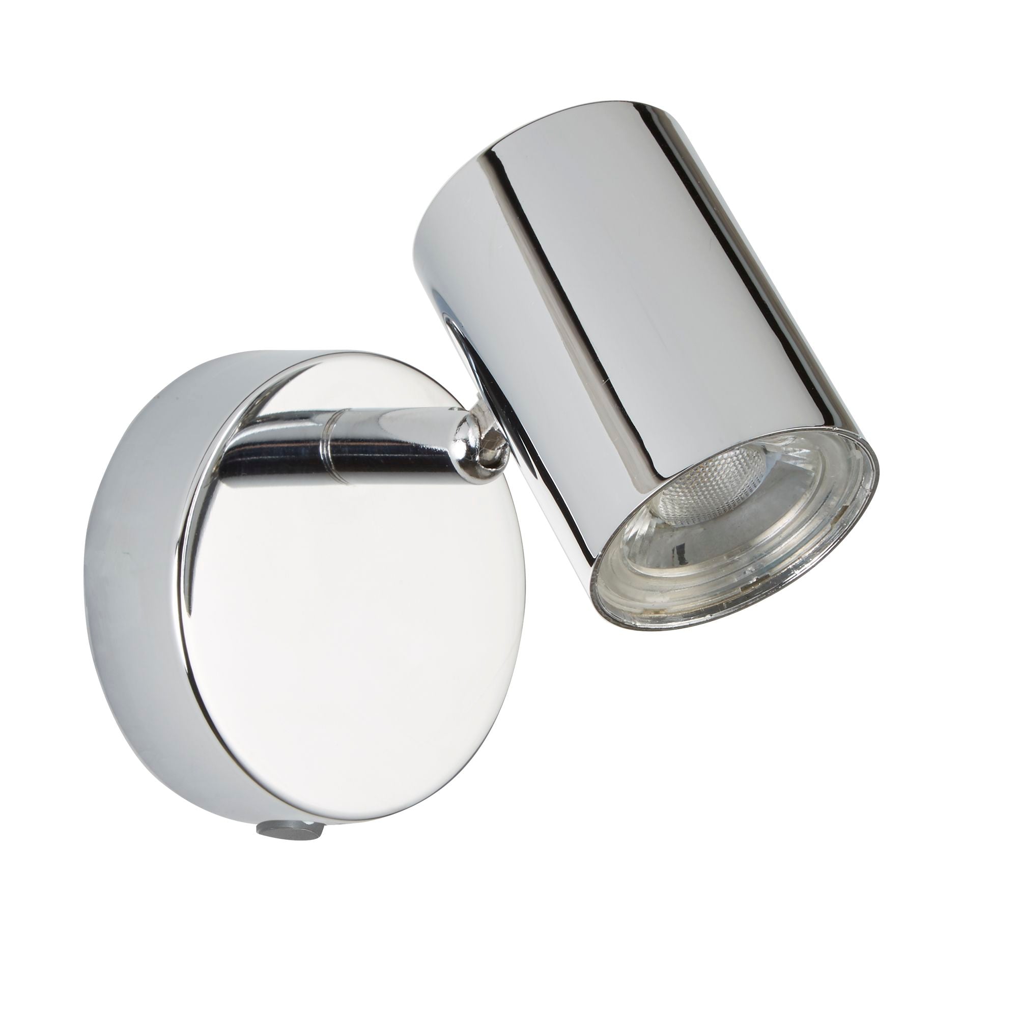 Searchlight Redfern Single Cylinder Head Spot Wall Bracket, Chrome