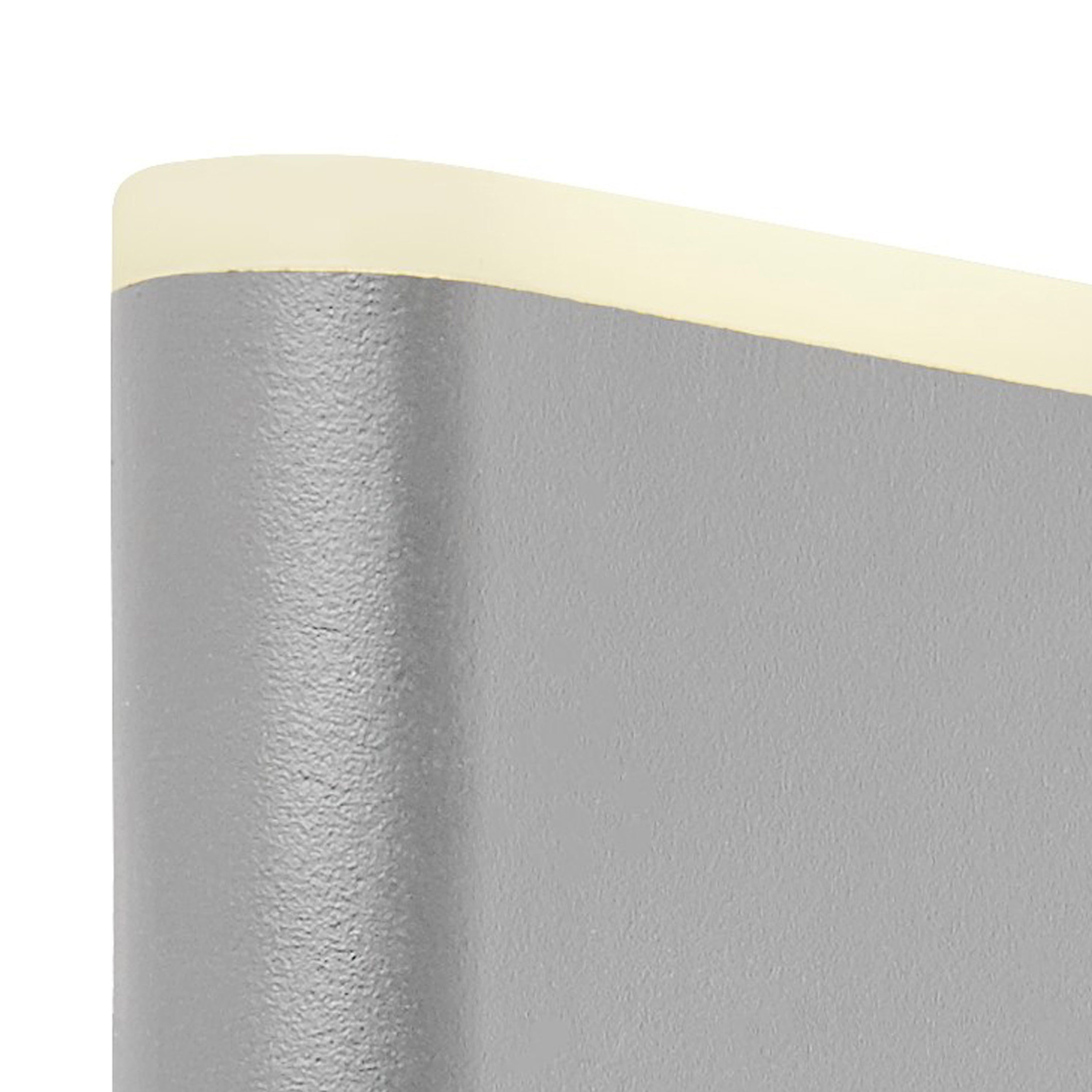 Searchlight Stanley Outdoor Wall Light - Grey & White Polycarbonate