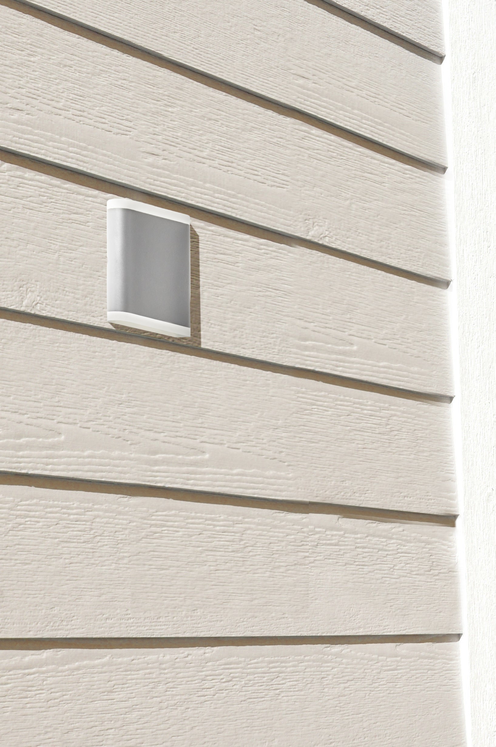 Searchlight Stanley Outdoor Wall Light - Grey & White Polycarbonate