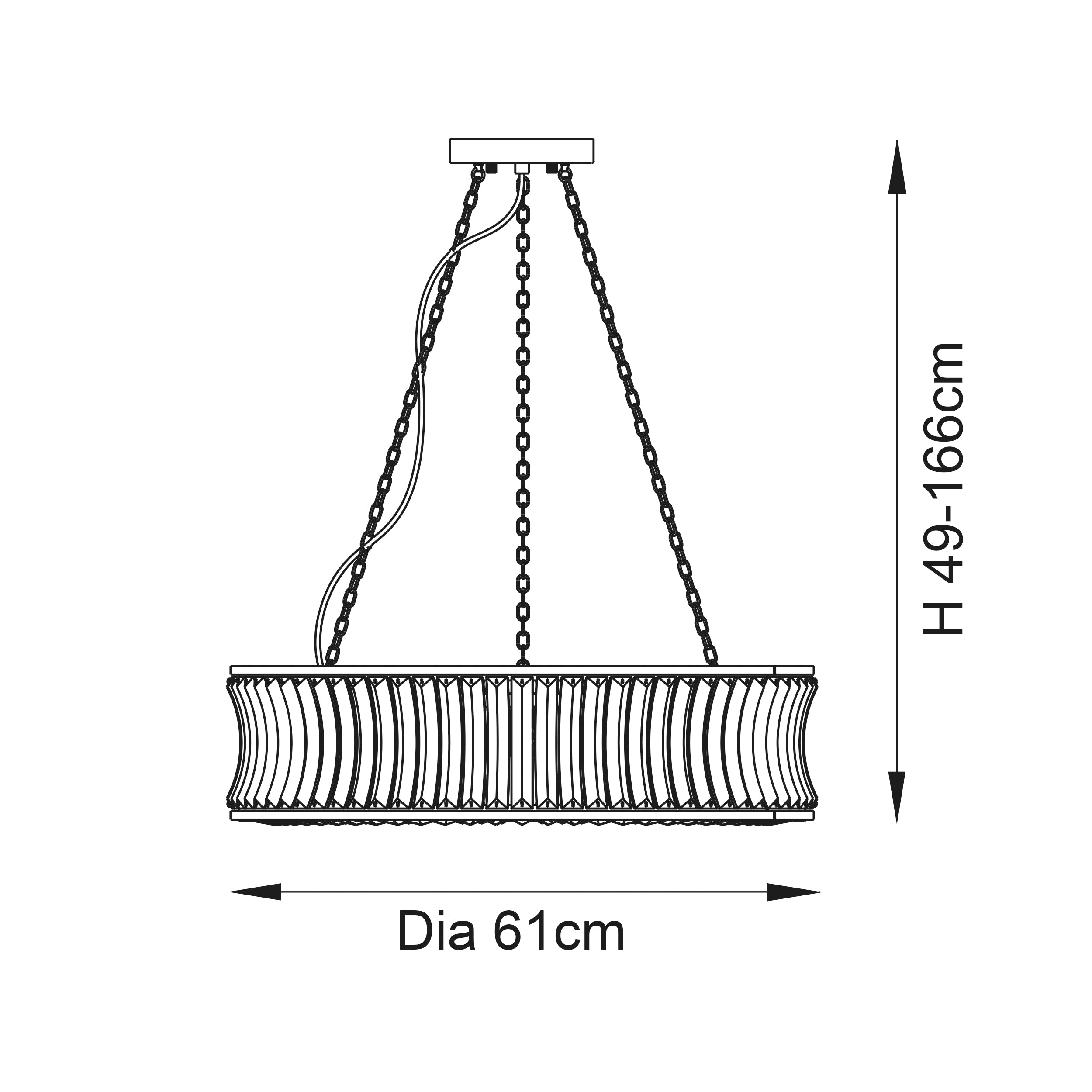 Utopia Bow 6 Light Pendant - Warm Brass Plate with Crystal & Clear Glass