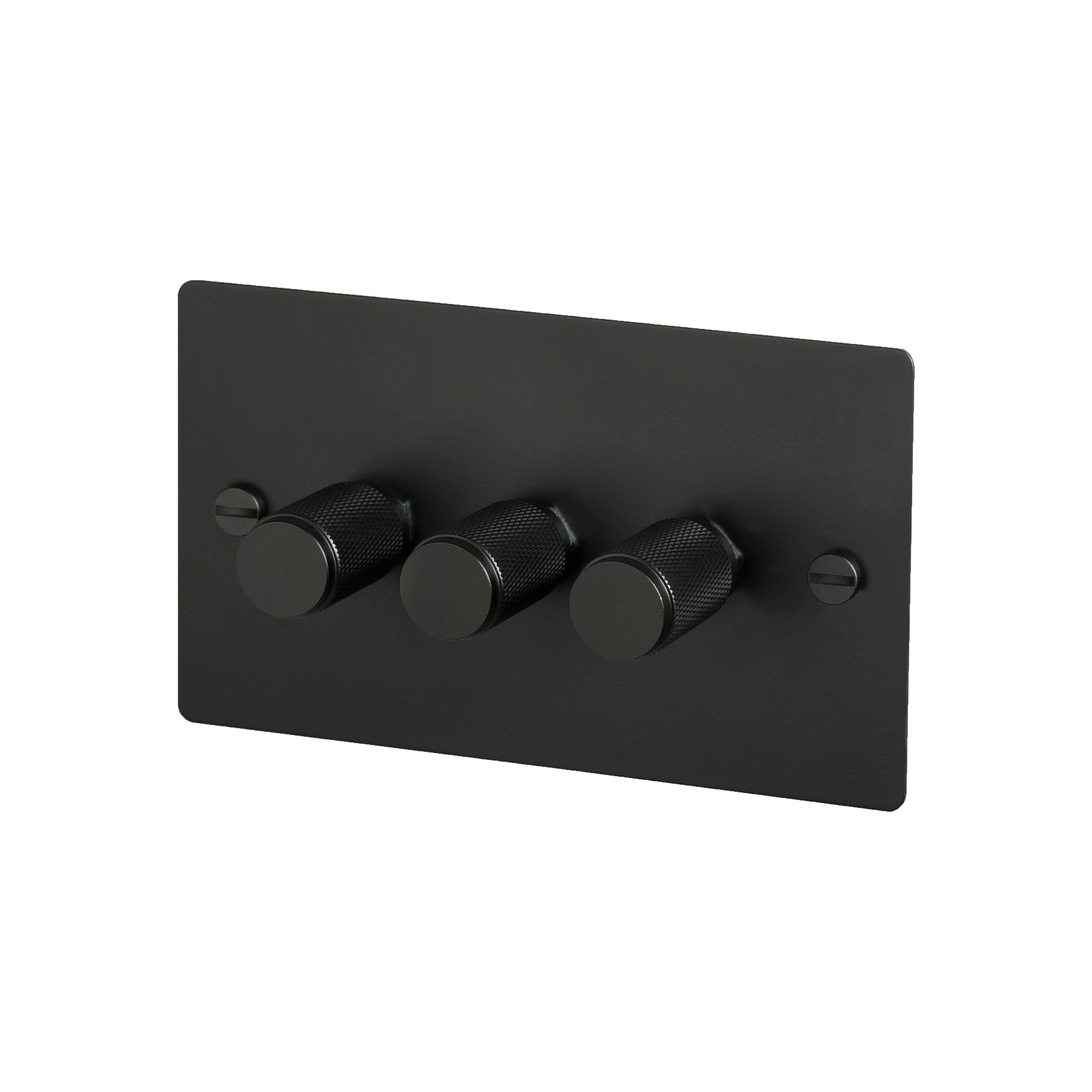 Buster + Punch 3G Dimmer 120W - Cross Knurl - Black - 2 Way