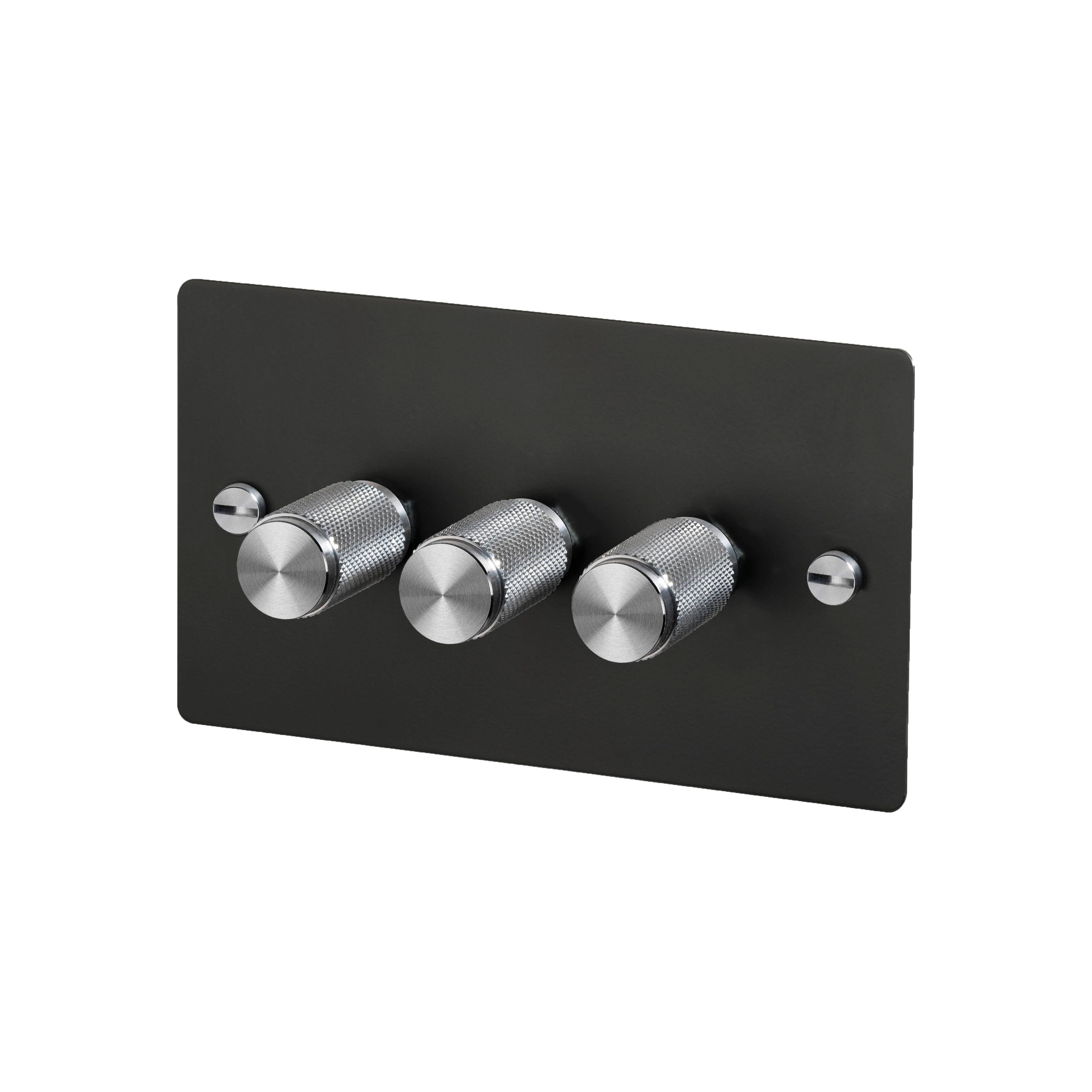 Buster + Punch 3G Dimmer 120W - Cross Knurl - Black - 2 Way