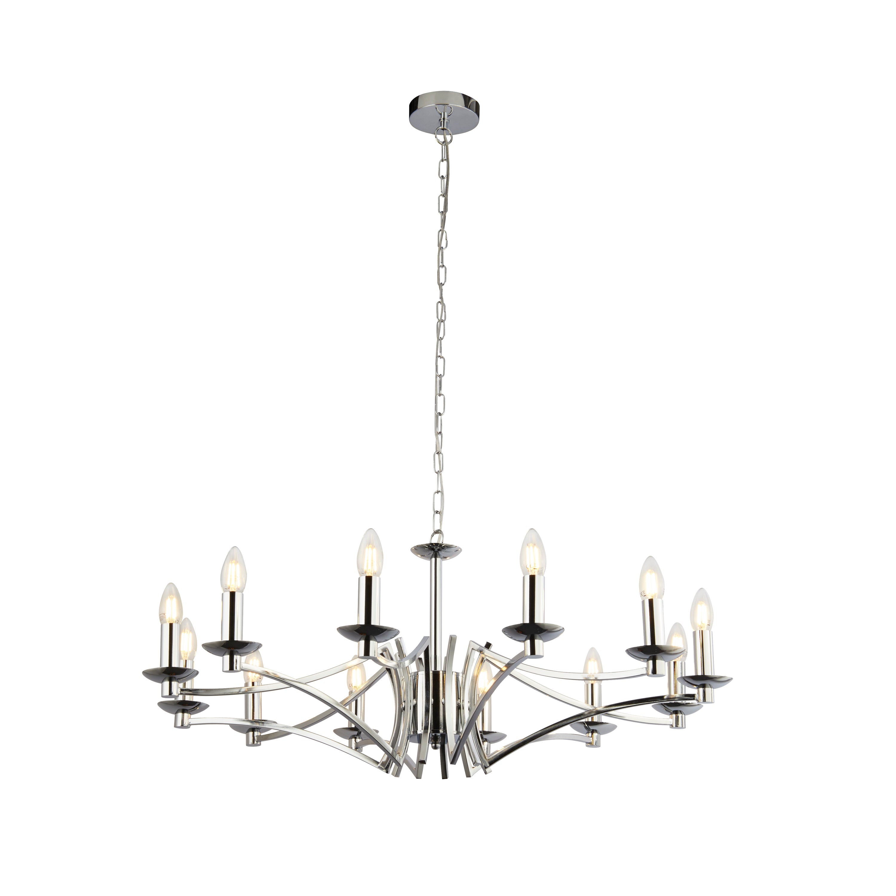 Searchlight Arley 12 Light Ceiling Pendant - Chrome