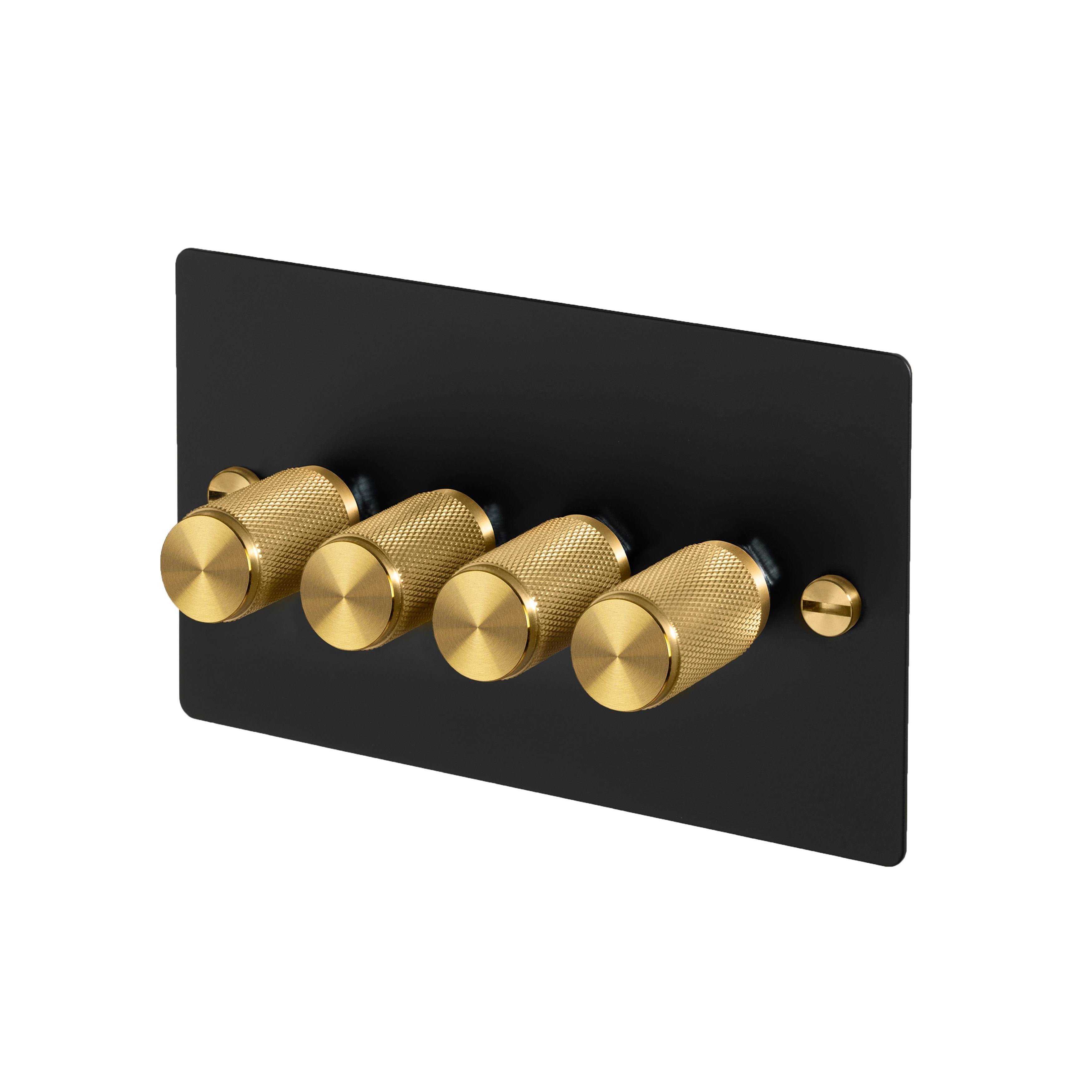 Buster + Punch 4G Dimmer 120W - Cross Knurl - Black - 2 way