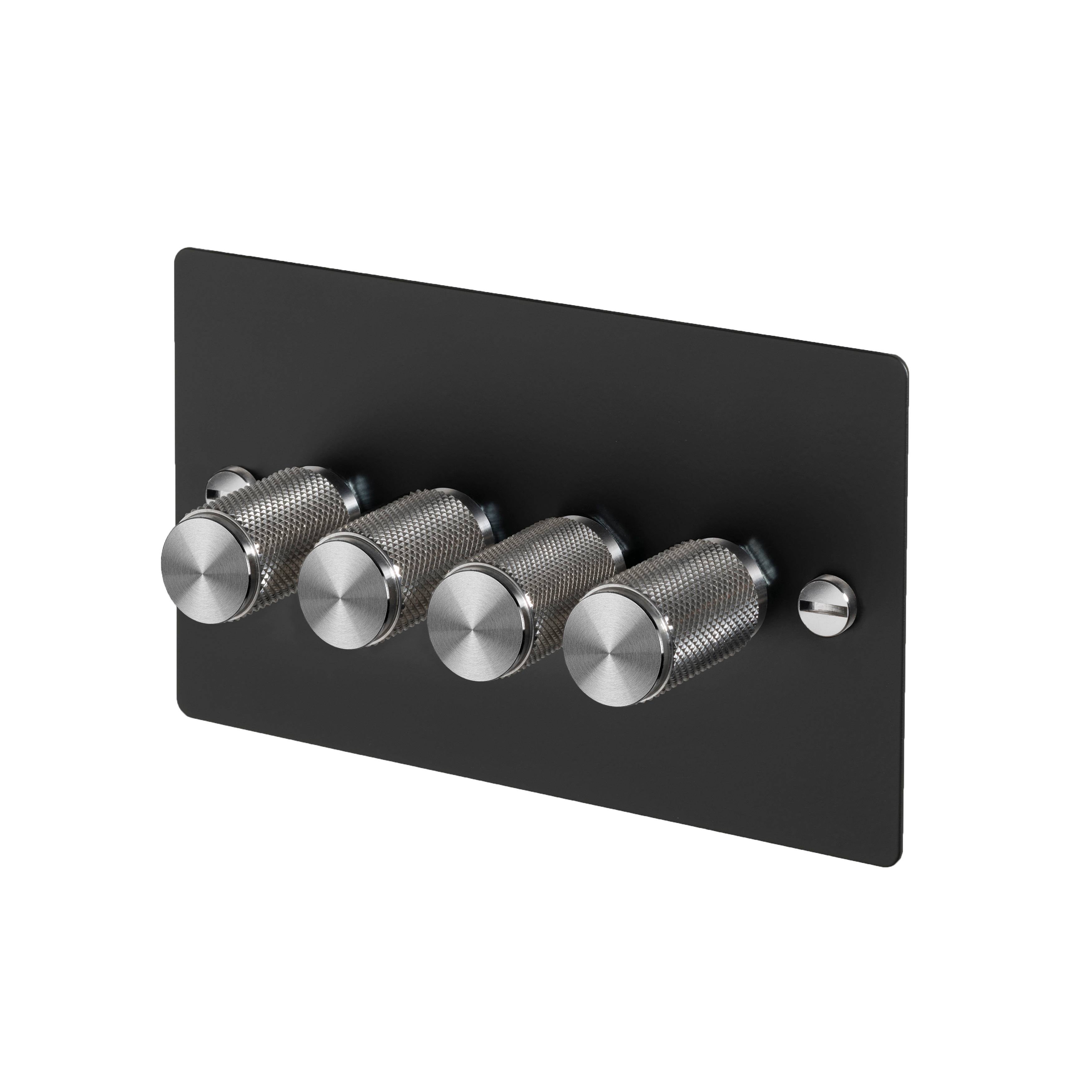 Buster + Punch 4G Dimmer 120W - Cross Knurl - Black - 2 way