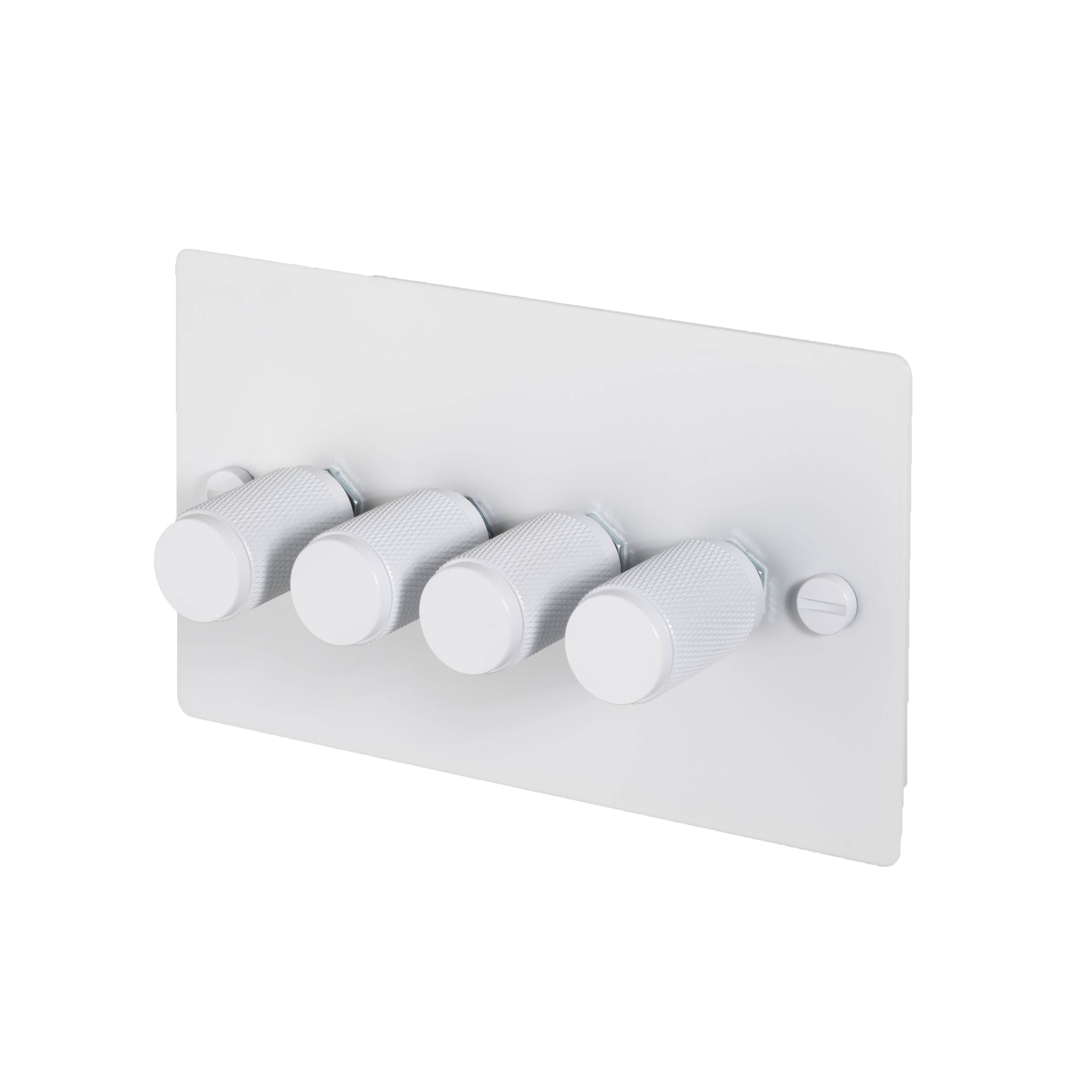 Buster + Punch 4G Dimmer 120W - Cross Knurl - White - 2 way