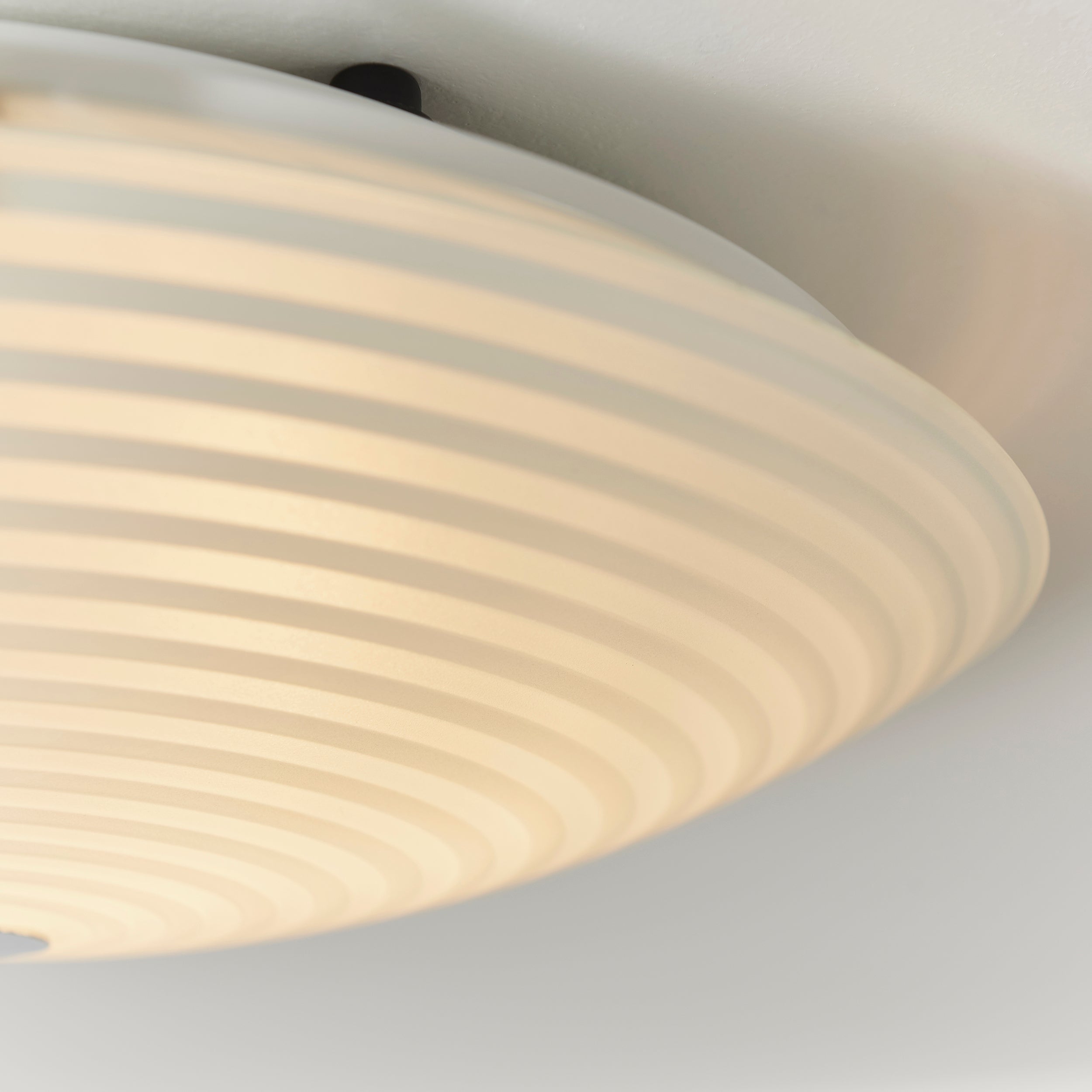 Endon Roundel 2 Light Flush Fitting - Frosted/Clear Glass & Chrome Plate