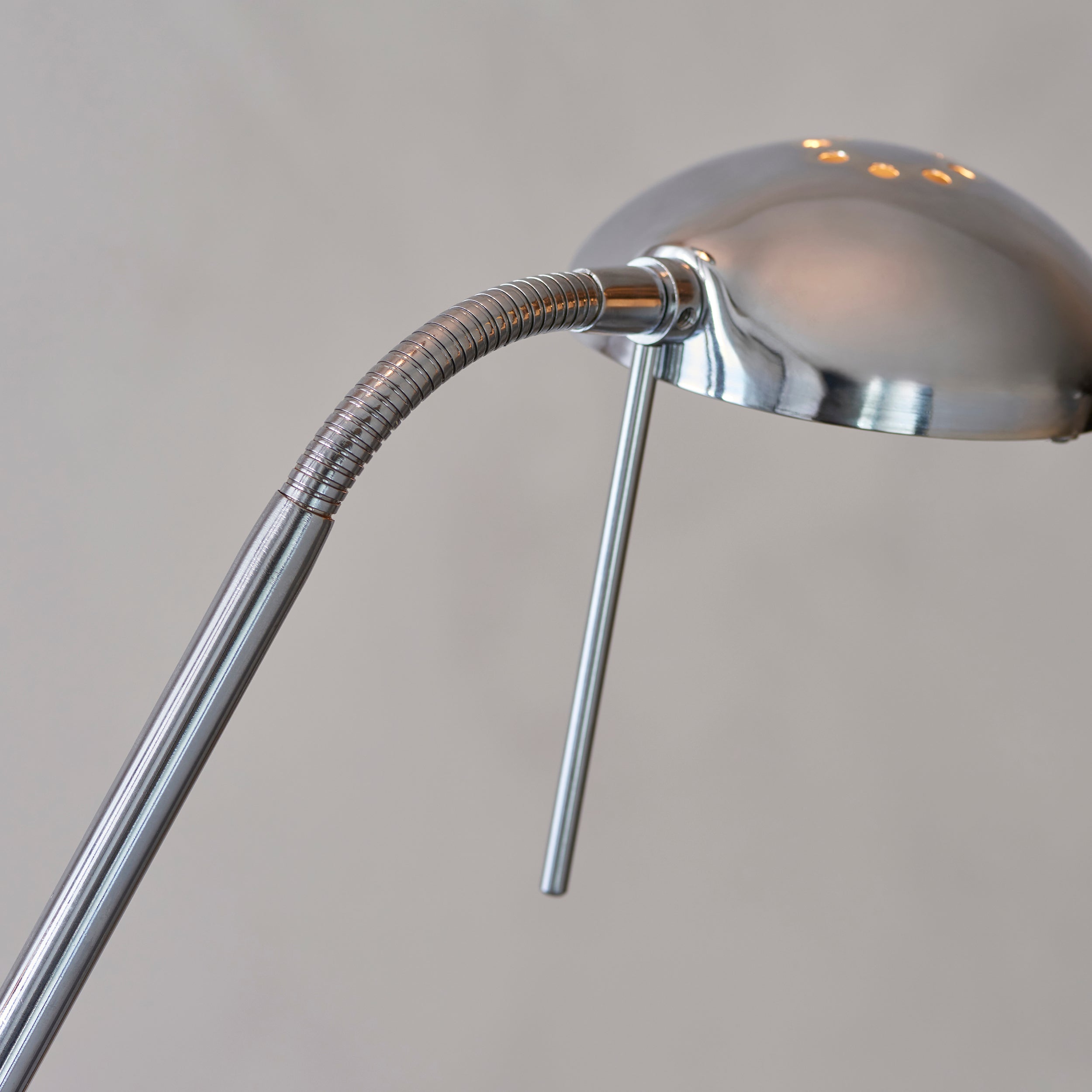 Endon Rome Floor Lamp - Chrome Plate & Opal Glass