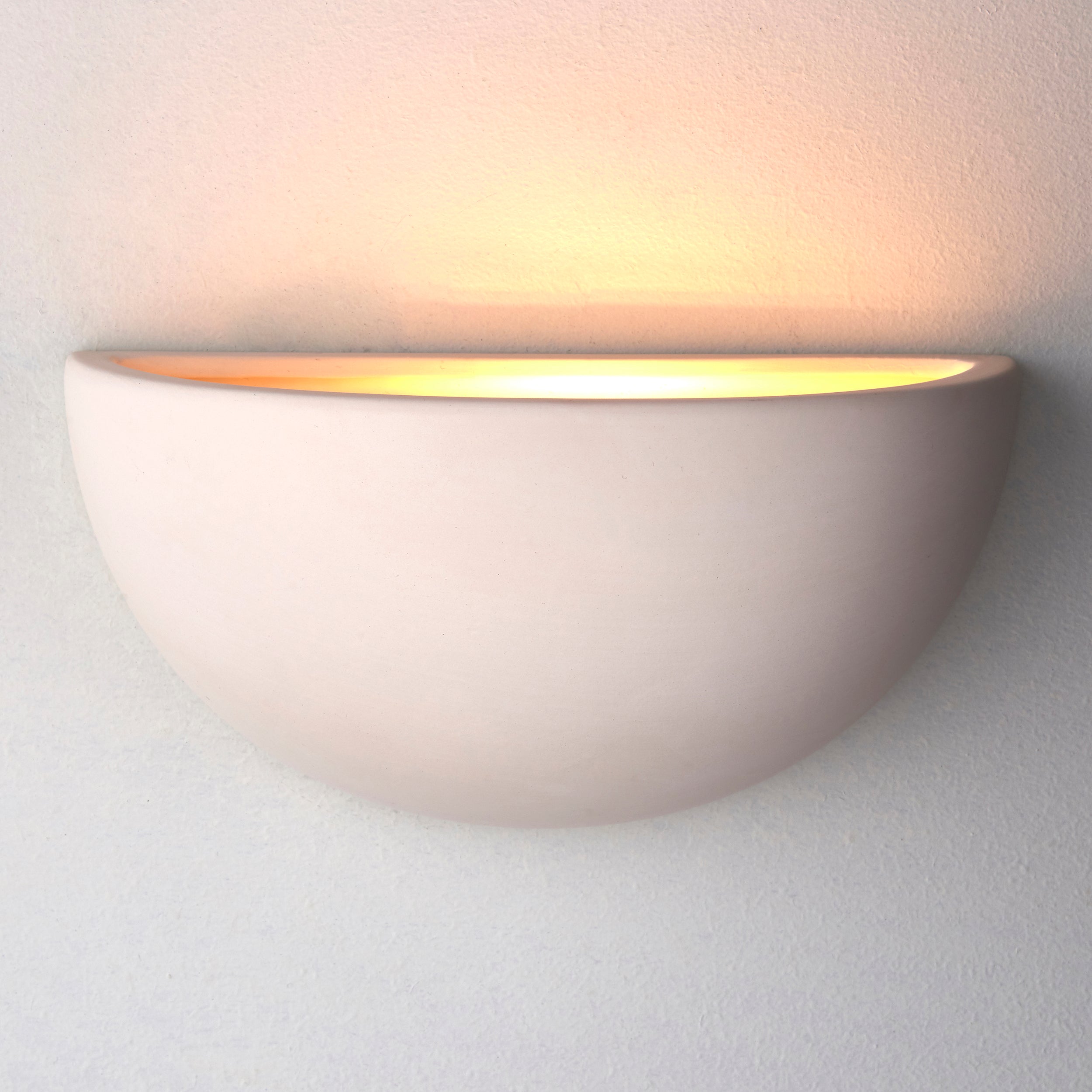 Endon Pride 1 Light Wall - Unglazed Ceramic