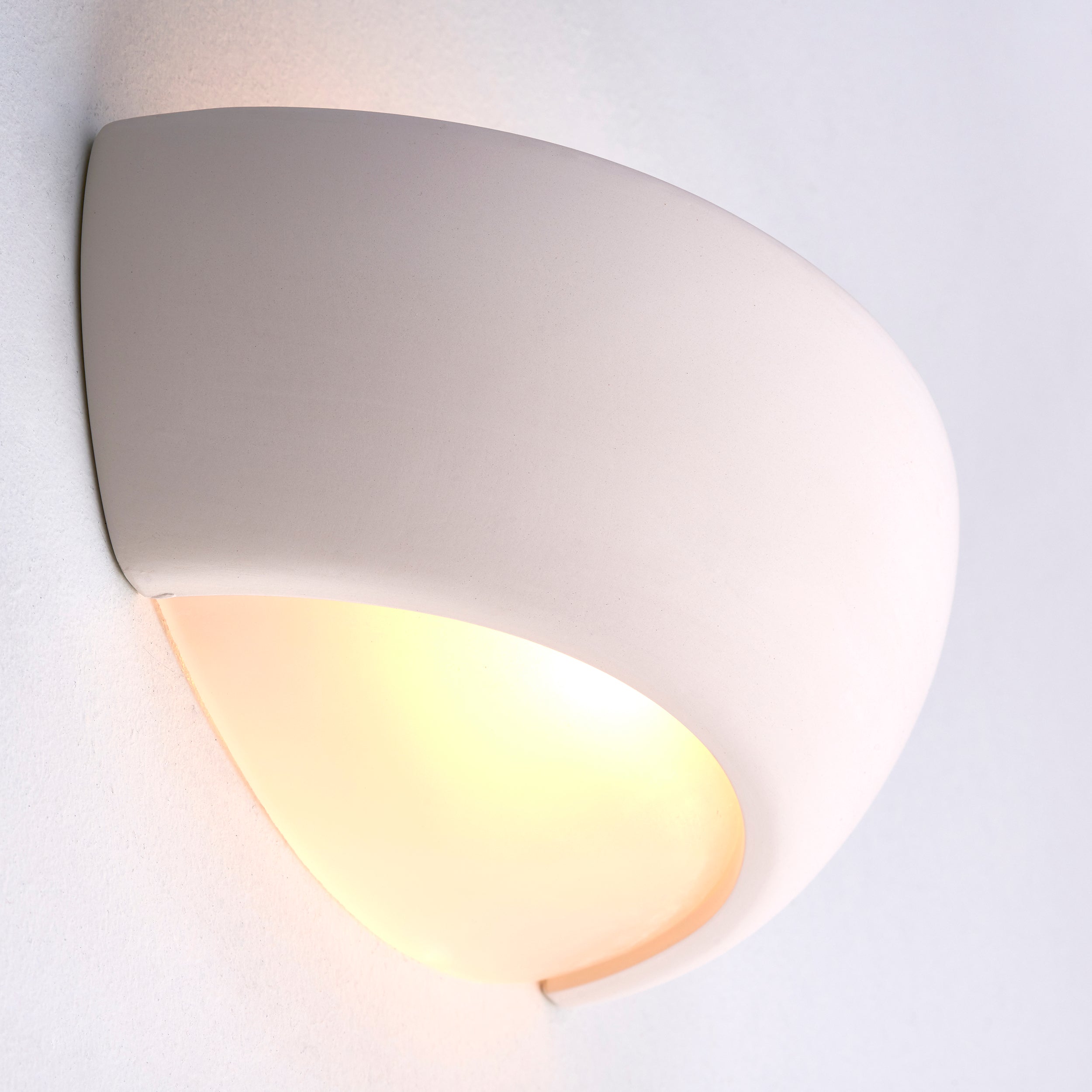 Endon Eton Single Light Wall Light - Unglazed Ceramic