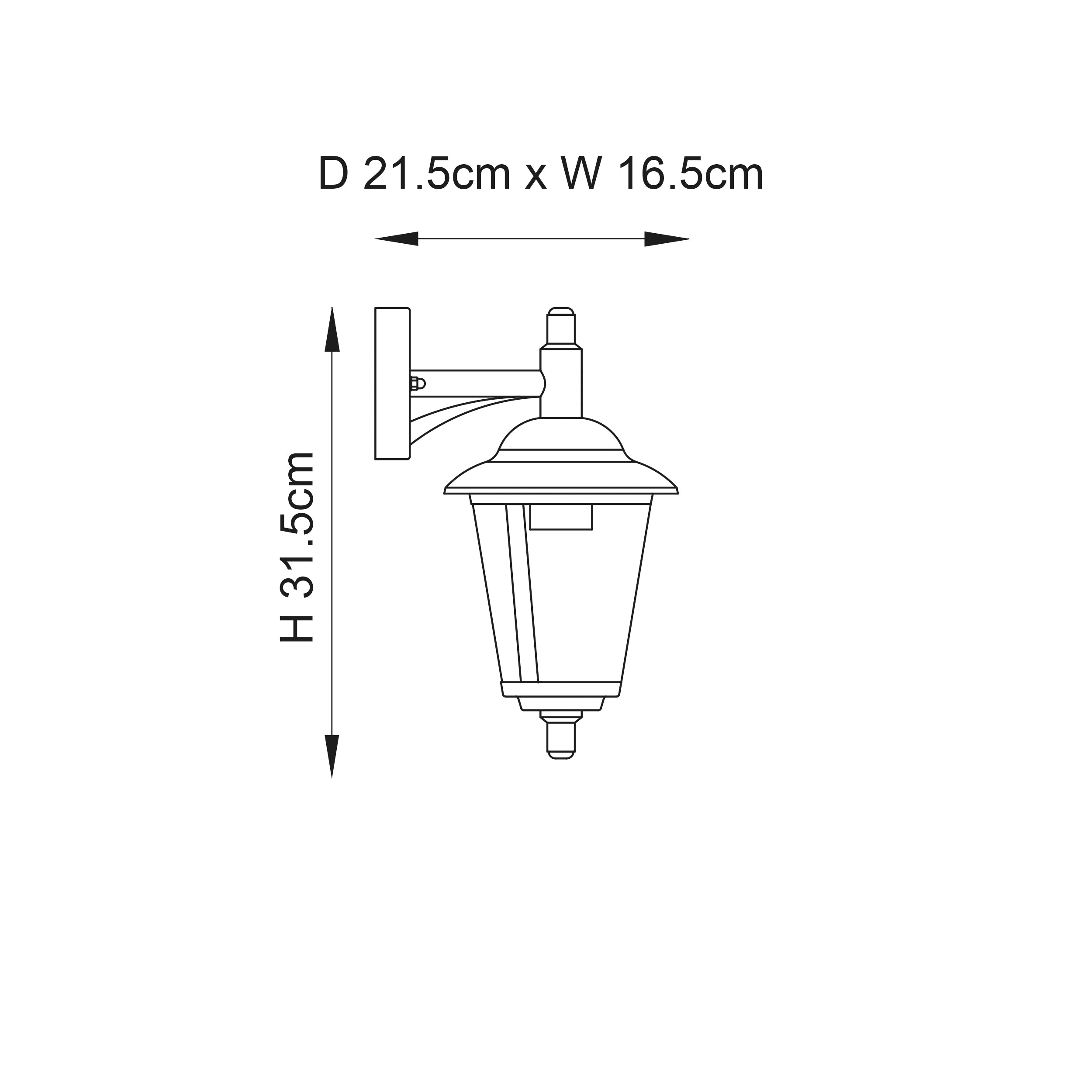 Endon Klien Single Light Up Wall Light - Polished Stainless Steel & Clear Pc