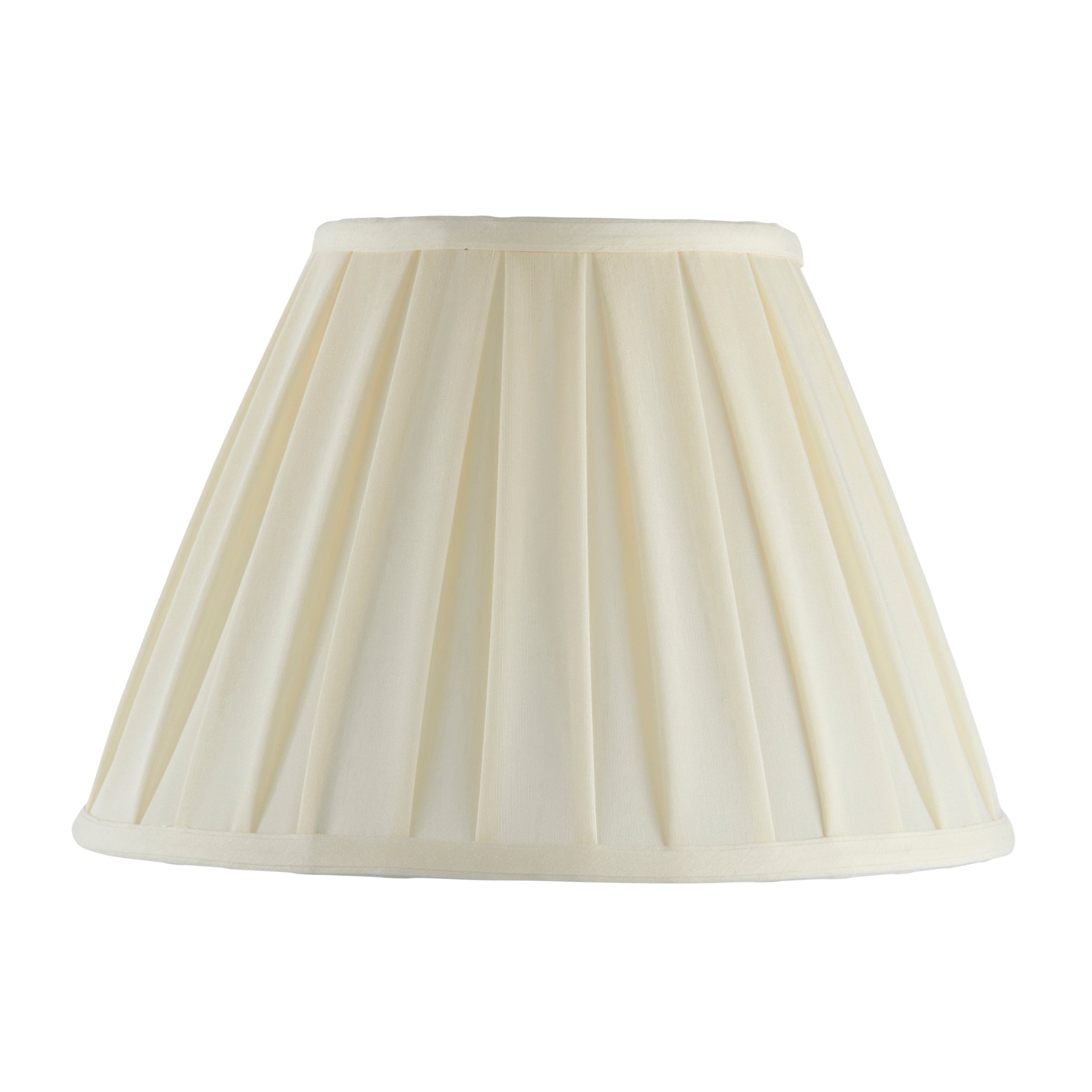 Endon Carla 14" Tapered Cylinder Single Light Shade - Cream Fabric - Shade Only