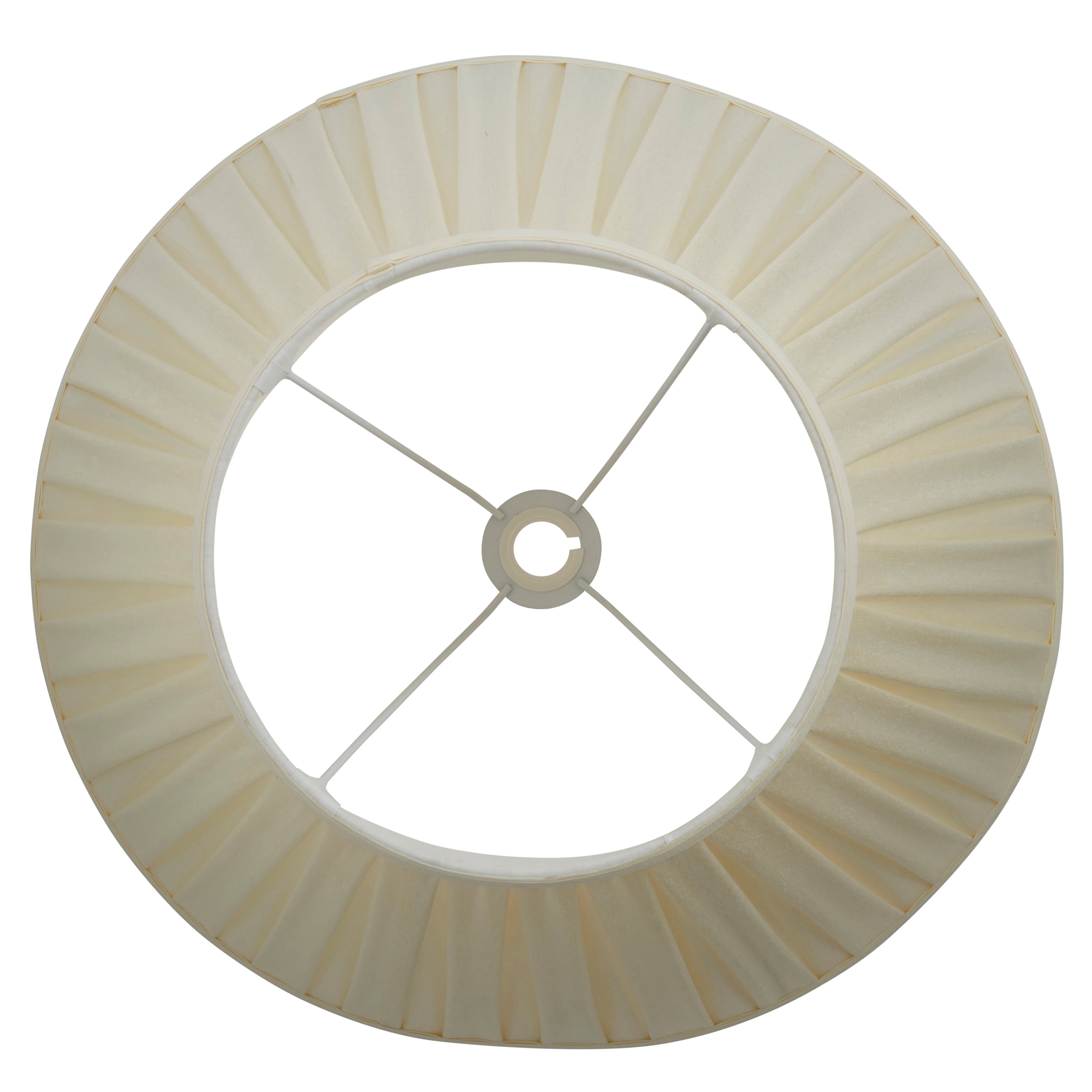 Endon Carla 22" Tapered Cylinder Single Light Shade - Cream Fabric - Shade Only