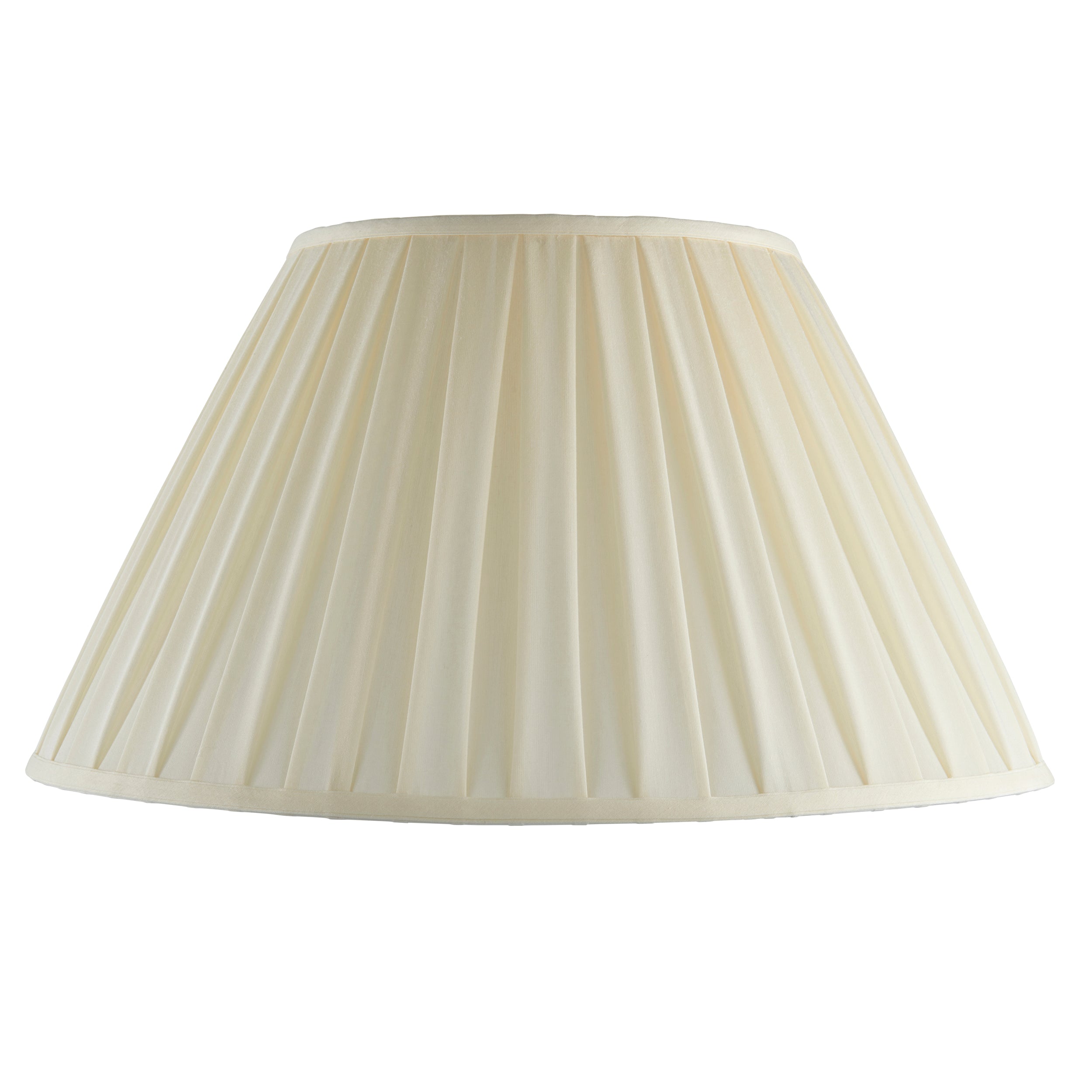 Endon Carla 22" Tapered Cylinder Single Light Shade - Cream Fabric - Shade Only