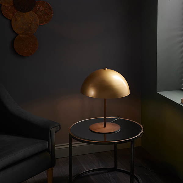 Utopia Umbrella Table Lamp - Gold