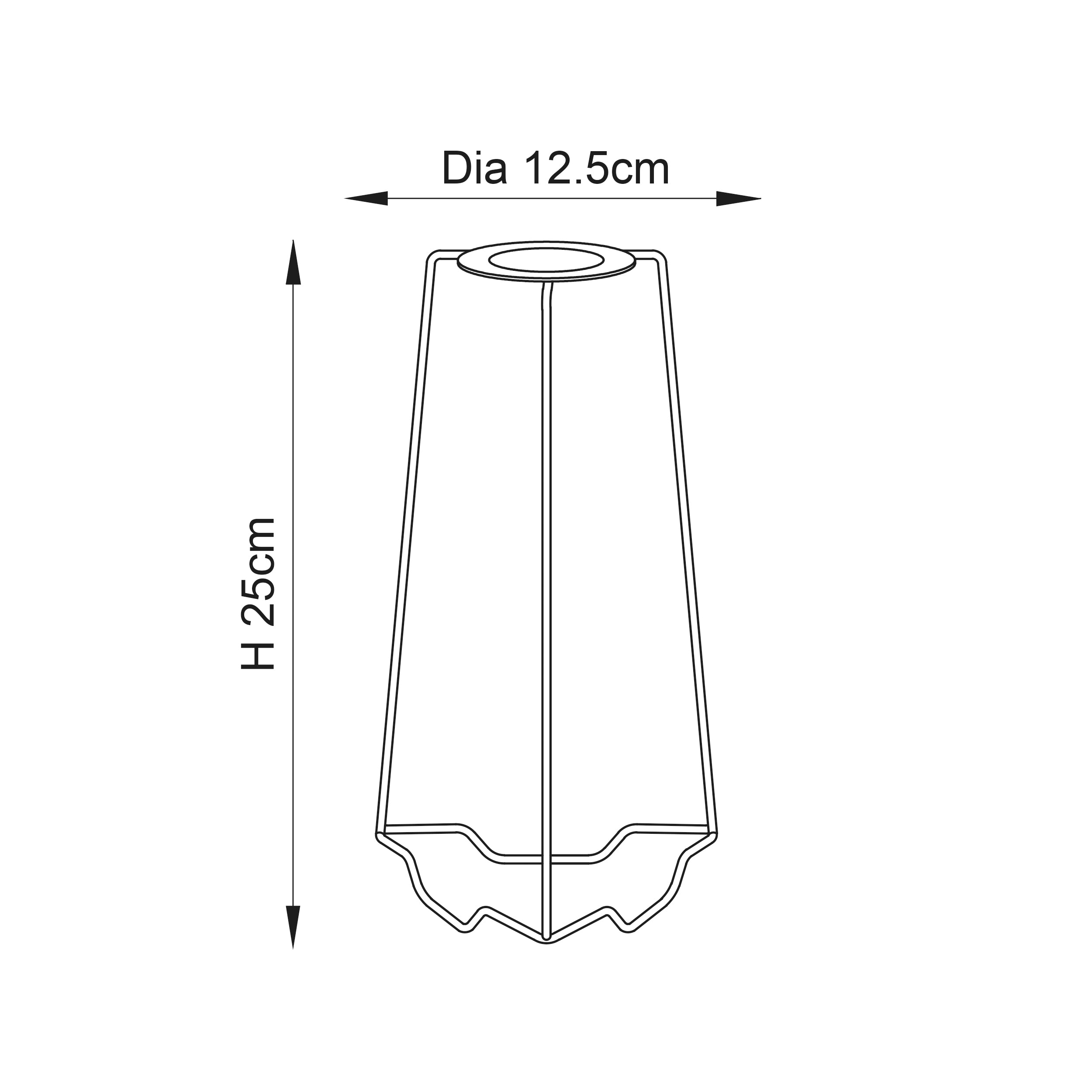Endon 9" Shade Carrier - Gloss White