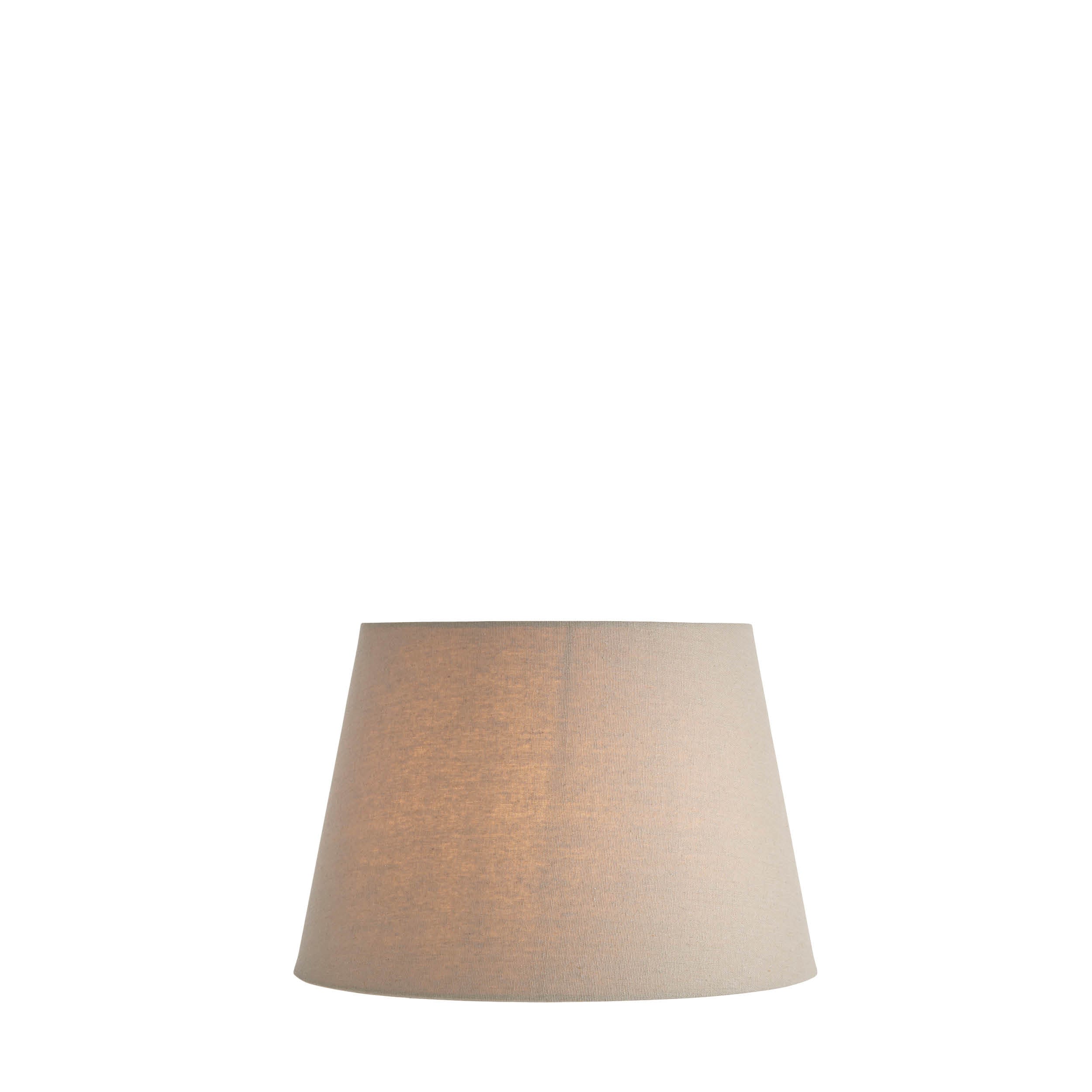 Endon Cici 12" Tapered Cylinder Shade - Grey Faux Linen - Shade Only
