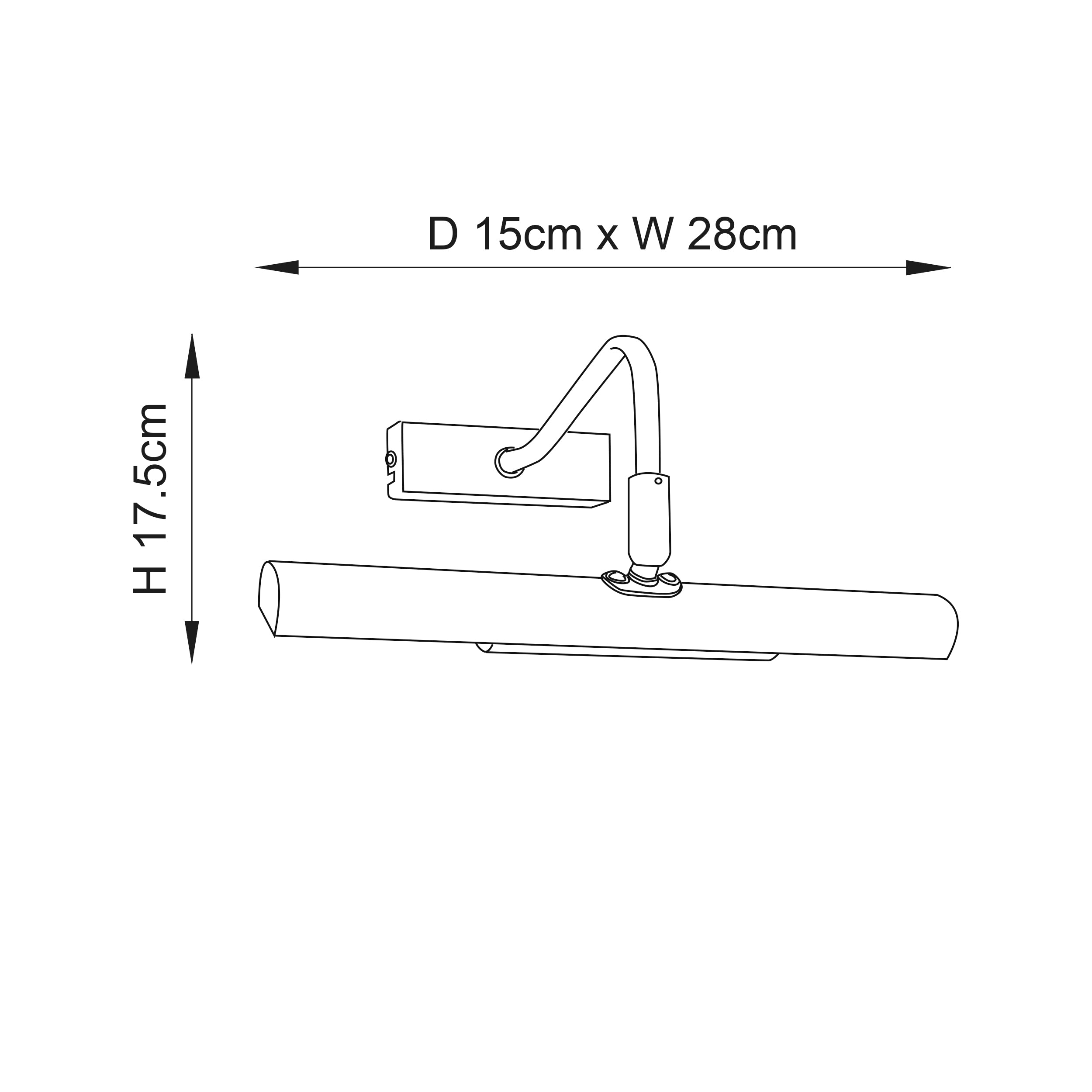 Endon Linton 2 Light Wall Light - Satin Chrome Plate