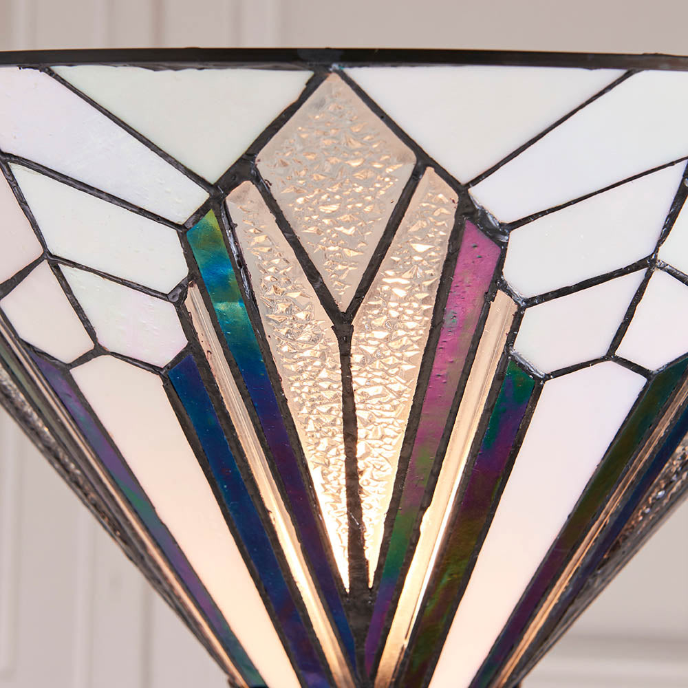 Interiors 1900 Astoria UpLighter Floor Lamp - Tiffany Glass